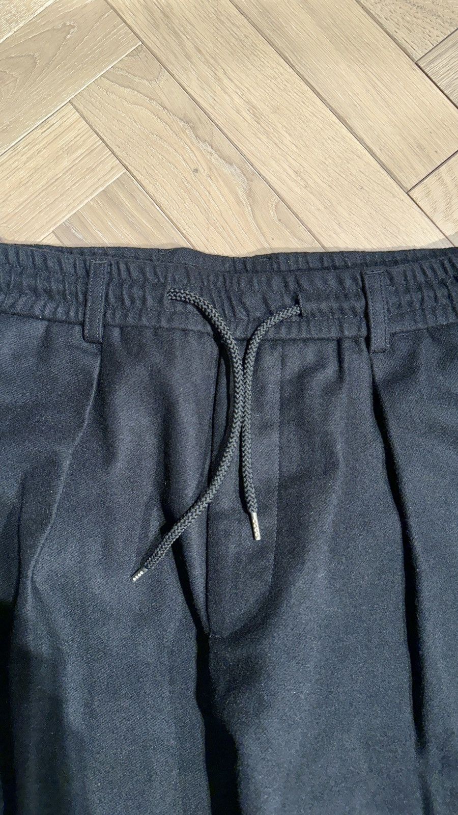 Lownn Lownn Black Wool Cargo Pants Size US 34 / EU 50 - 4 Thumbnail