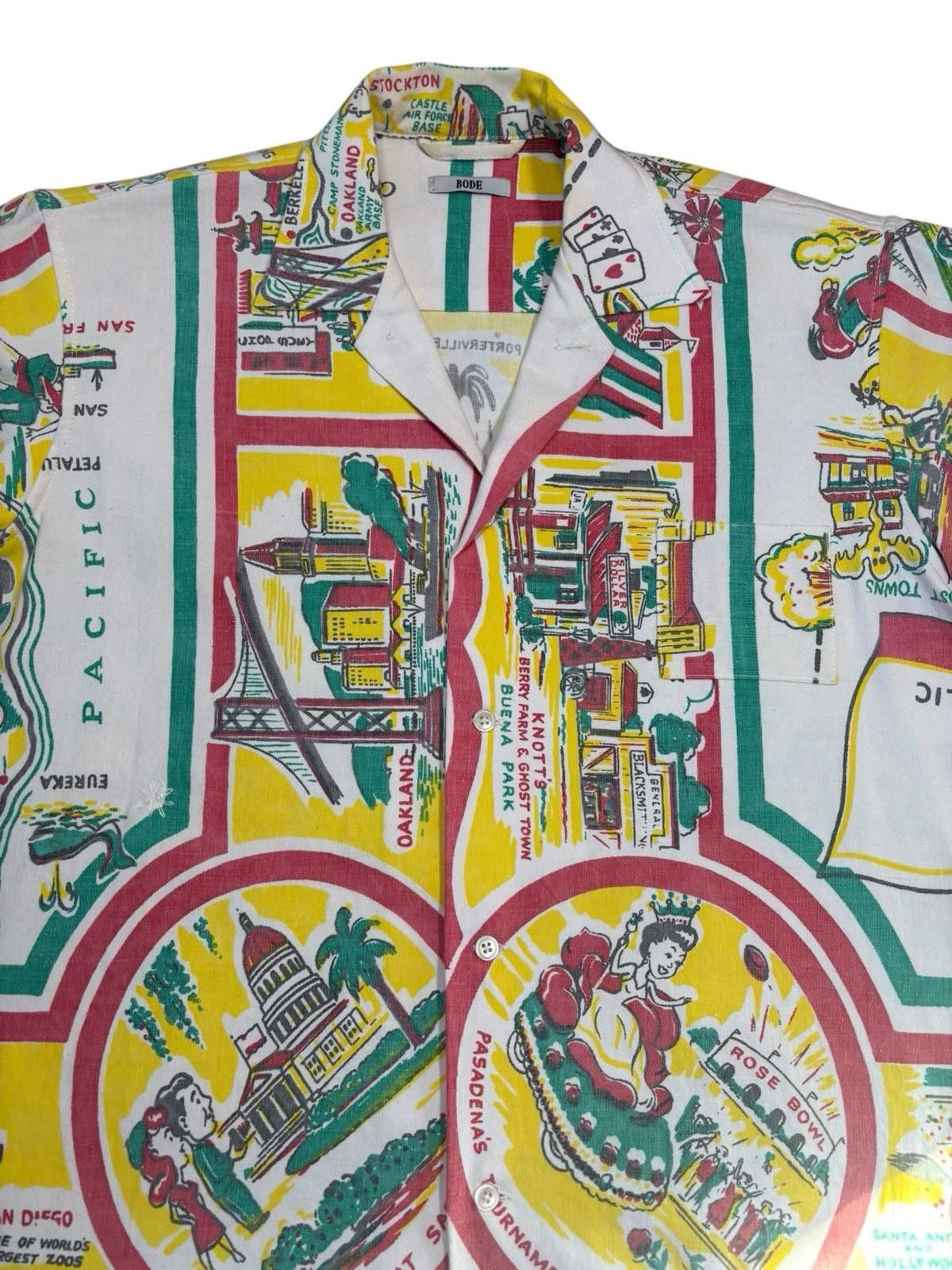 Bode Bode California Shirt Short Sleeve (OOAK) Size US S / EU 44-46 / 1 - 3 Thumbnail