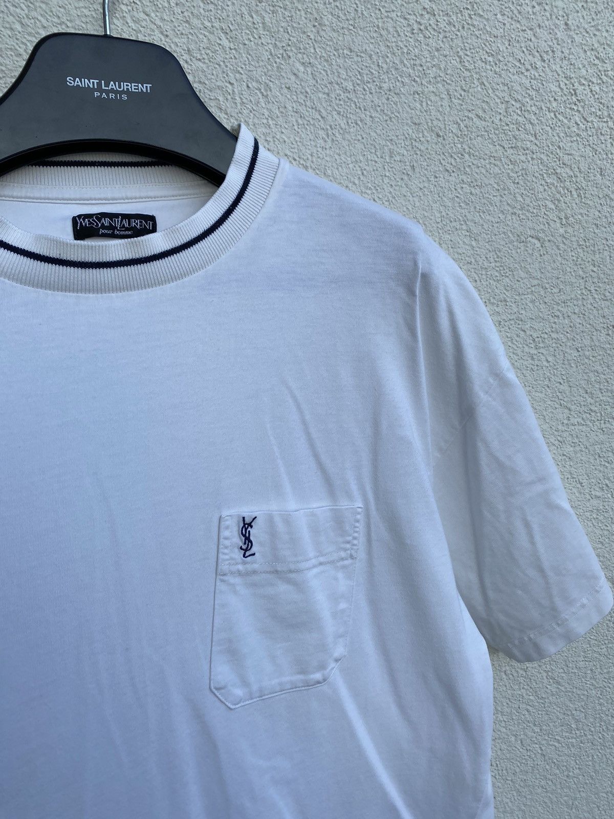 Yves Saint Laurent 90s YSL T-Shirt White Size US XL / EU 56 / 4 - 11 Thumbnail