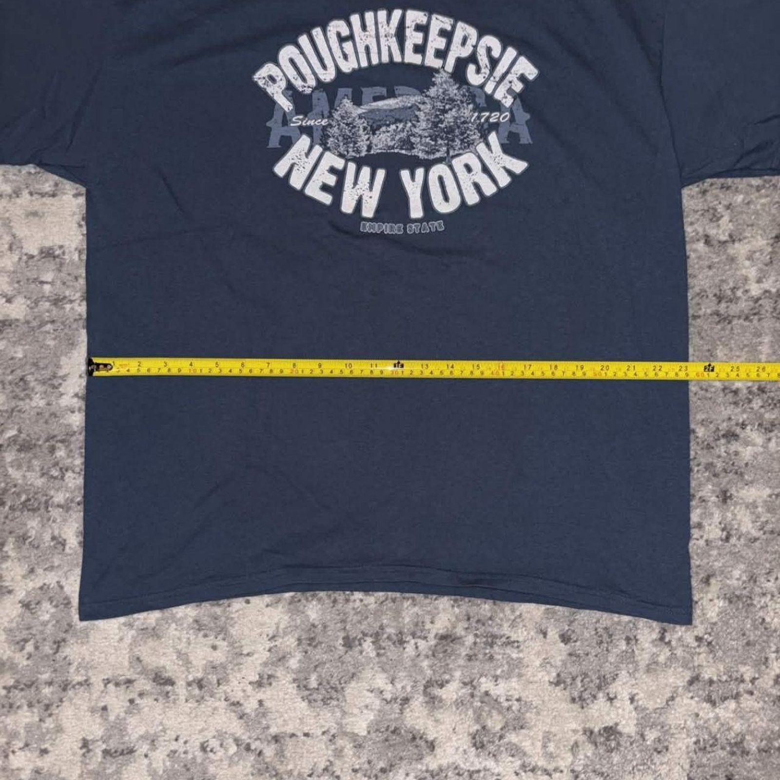 Vintage 00s Poughkeepsie New York Destination Tee Size US XL / EU 56 / 4 - 5 Thumbnail