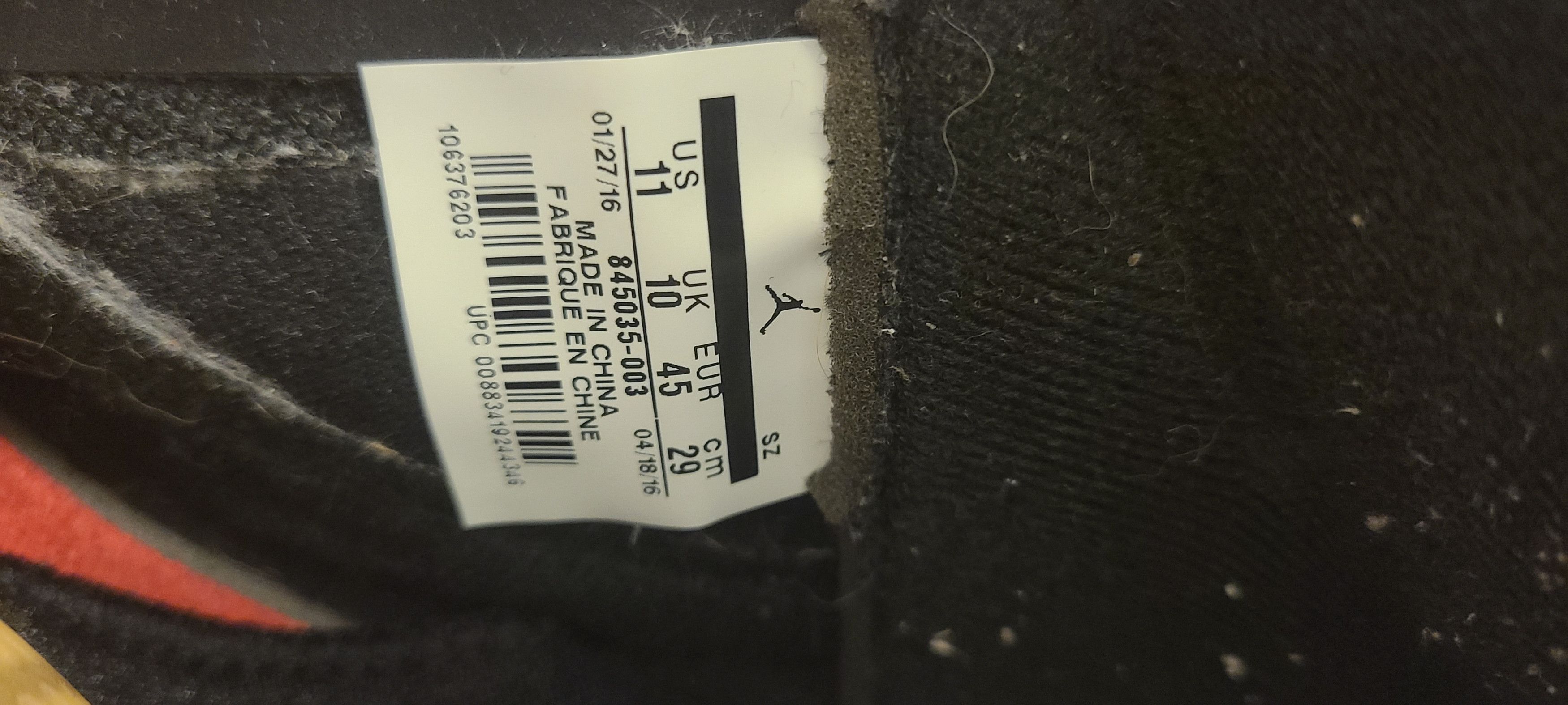 Jordan Brand Jordan 5 Retro OG Black Metallic Size US 11 / EU 44 - 10 Thumbnail