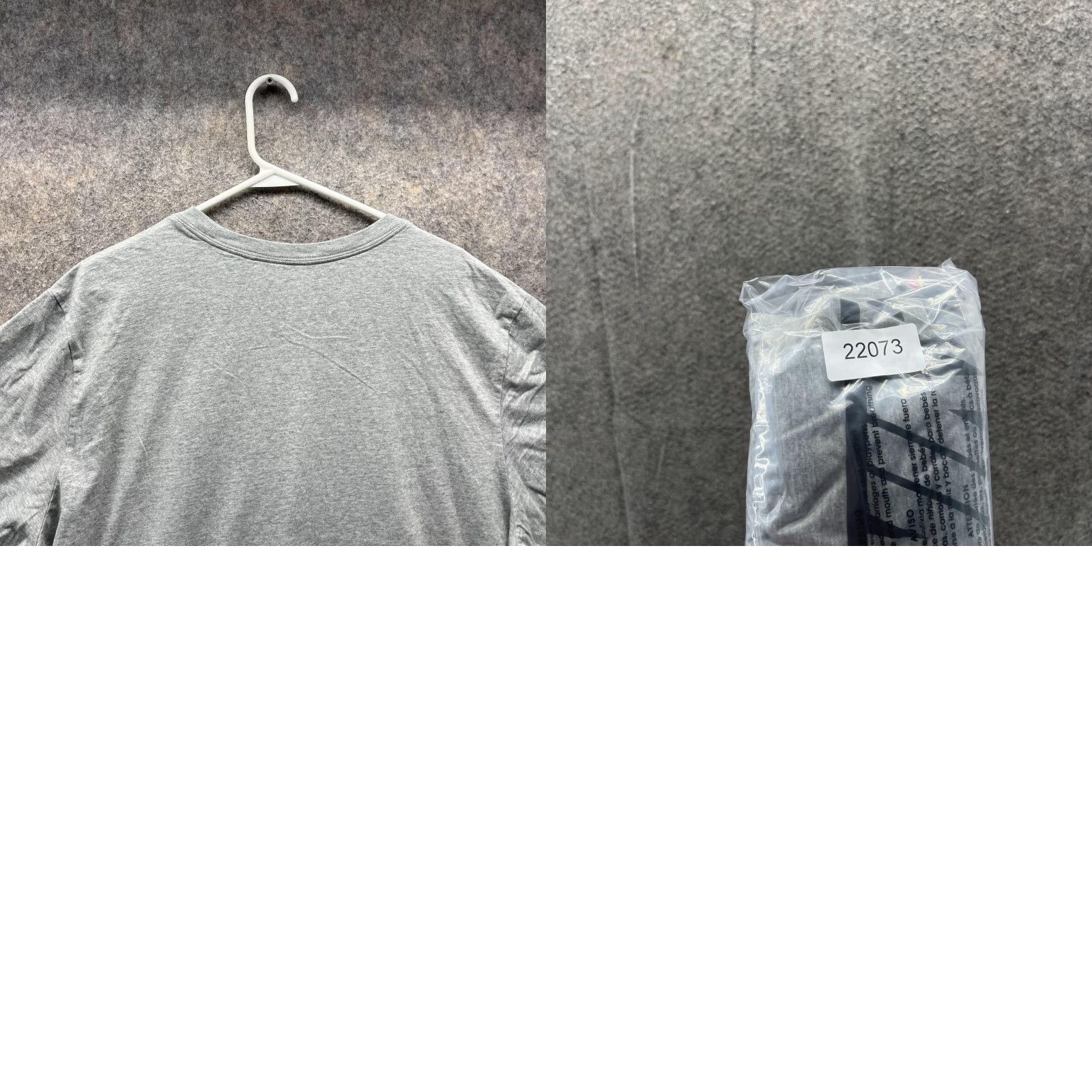 Nike VINTAGE Nike Shirt Men XXL Adult Heather Gray Box Logo Crewneck Cotton Swoosh Spell Out Size US XXL / EU 58 / 5 - 9 Thumbnail