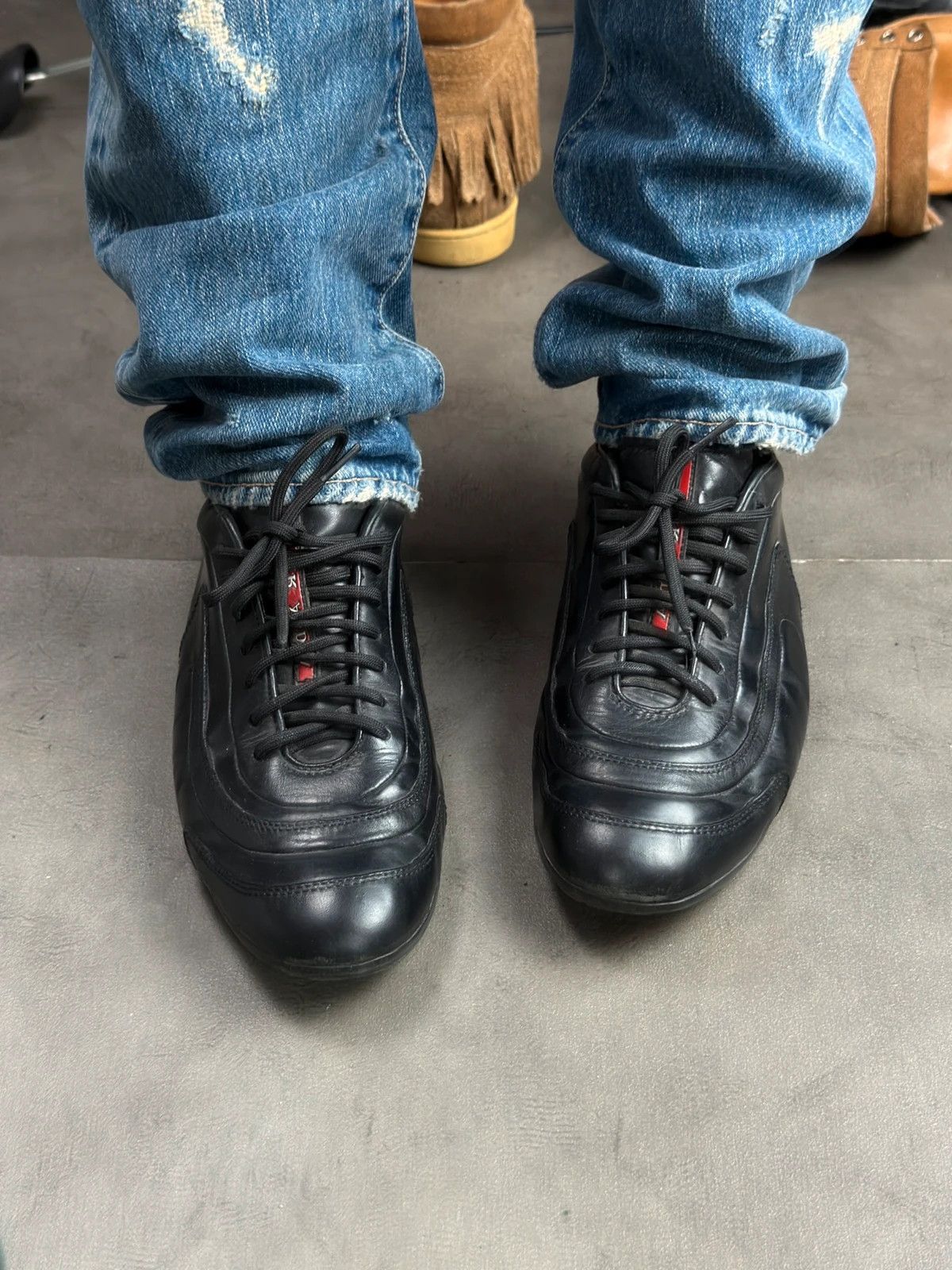 Prada Prada 2000’s archive leather trainers Size US 9.5 / EU 42-43 - 9 Thumbnail