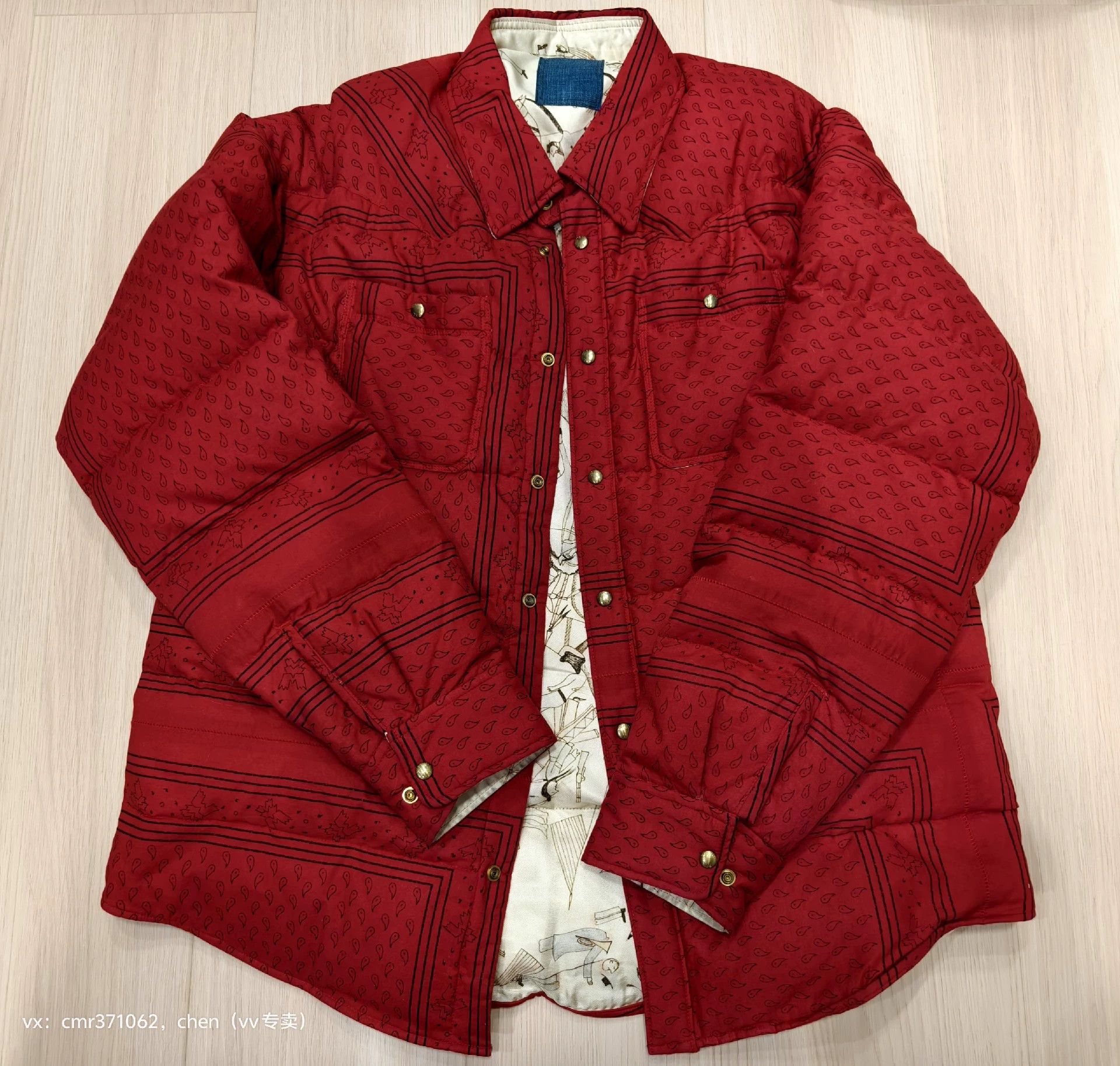 Visvim visvim 20 ICT Kerchief Down Jkt Red 3 Oversized 95 New Size US L / EU 52-54 / 3 - 6 Thumbnail