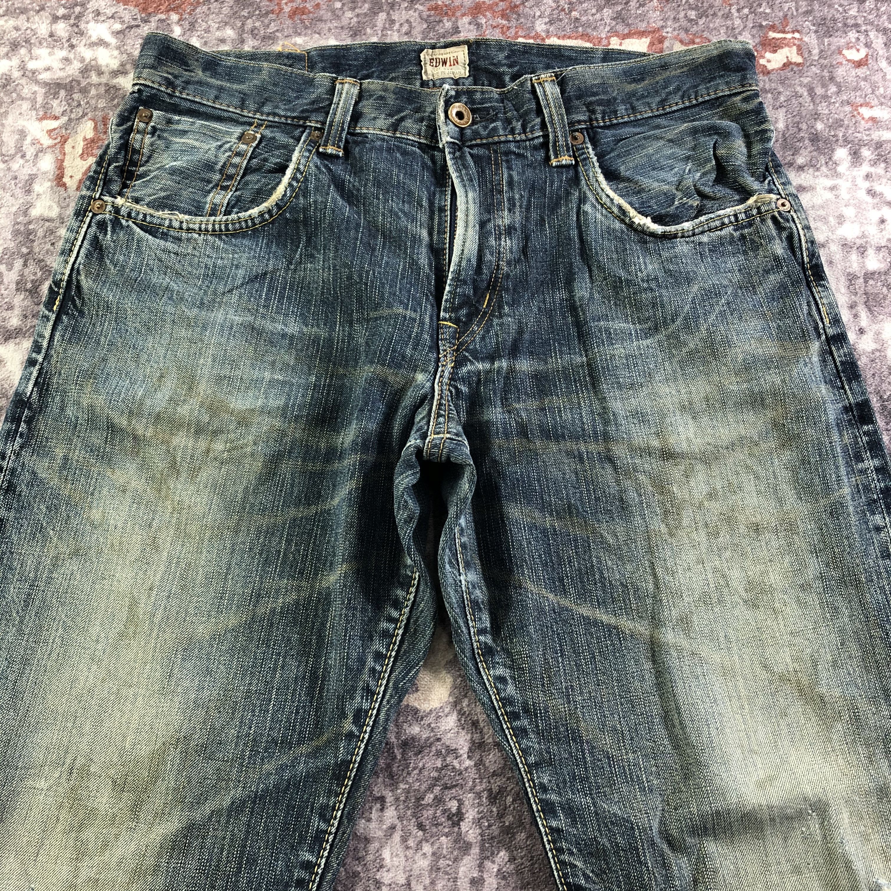 Edwin Vintage 90s Edwin 505 Selvedge Jeans-JM3598 Size US 34 / EU 50 - 3 Thumbnail