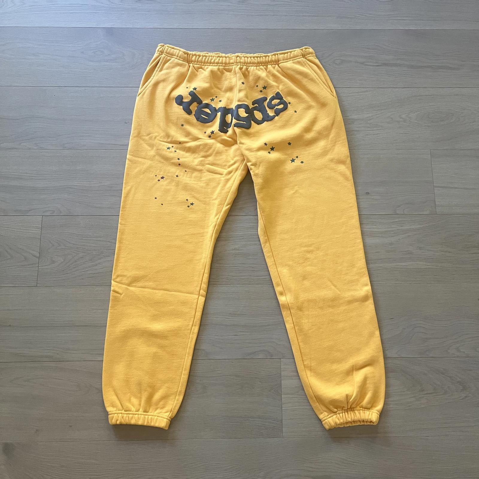 Spider Worldwide × Streetwear NEW Sp5der Yellow Sweatpants