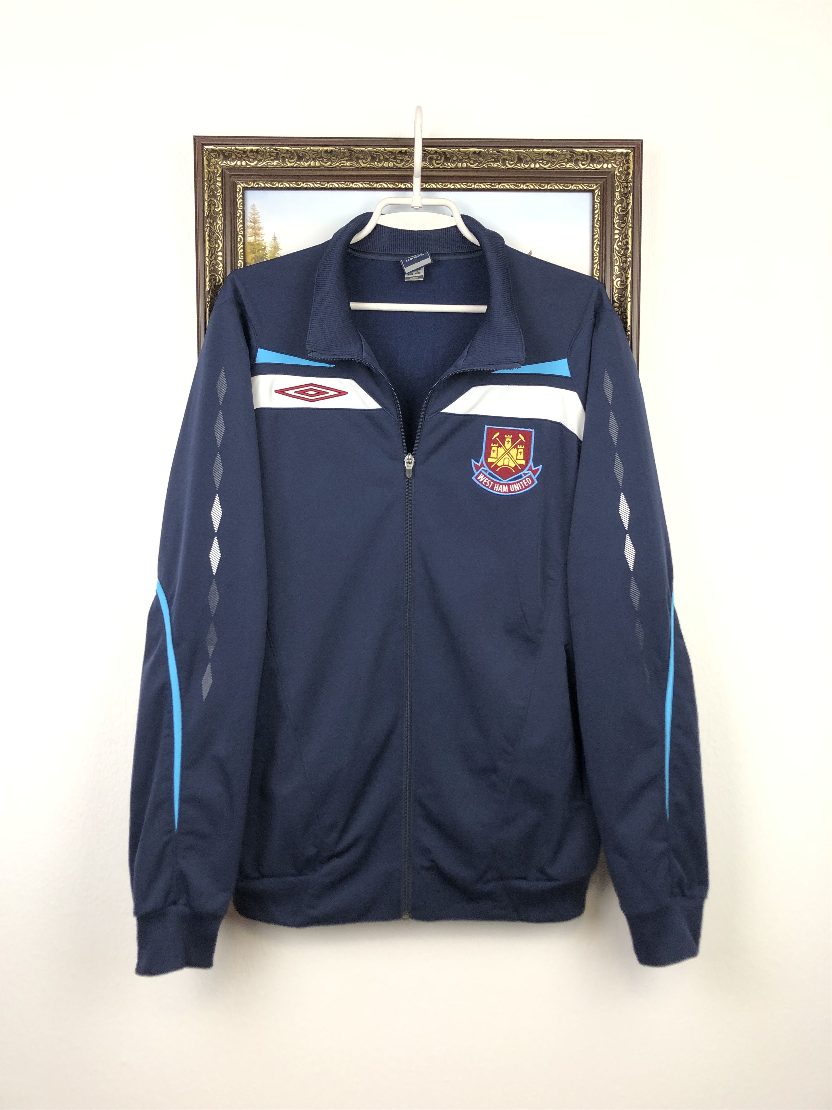 Vintage West Ham United Football Jacket Soccer Track Top