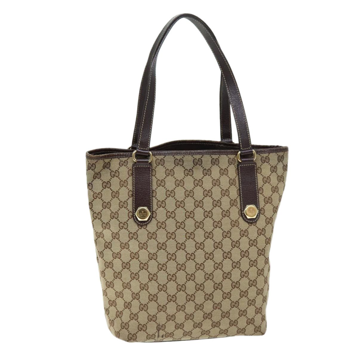 Gucci Gg Canvas Beige Canvas Tote Bag (Pre-Owned) Size ONE SIZE - 1 Thumbnail