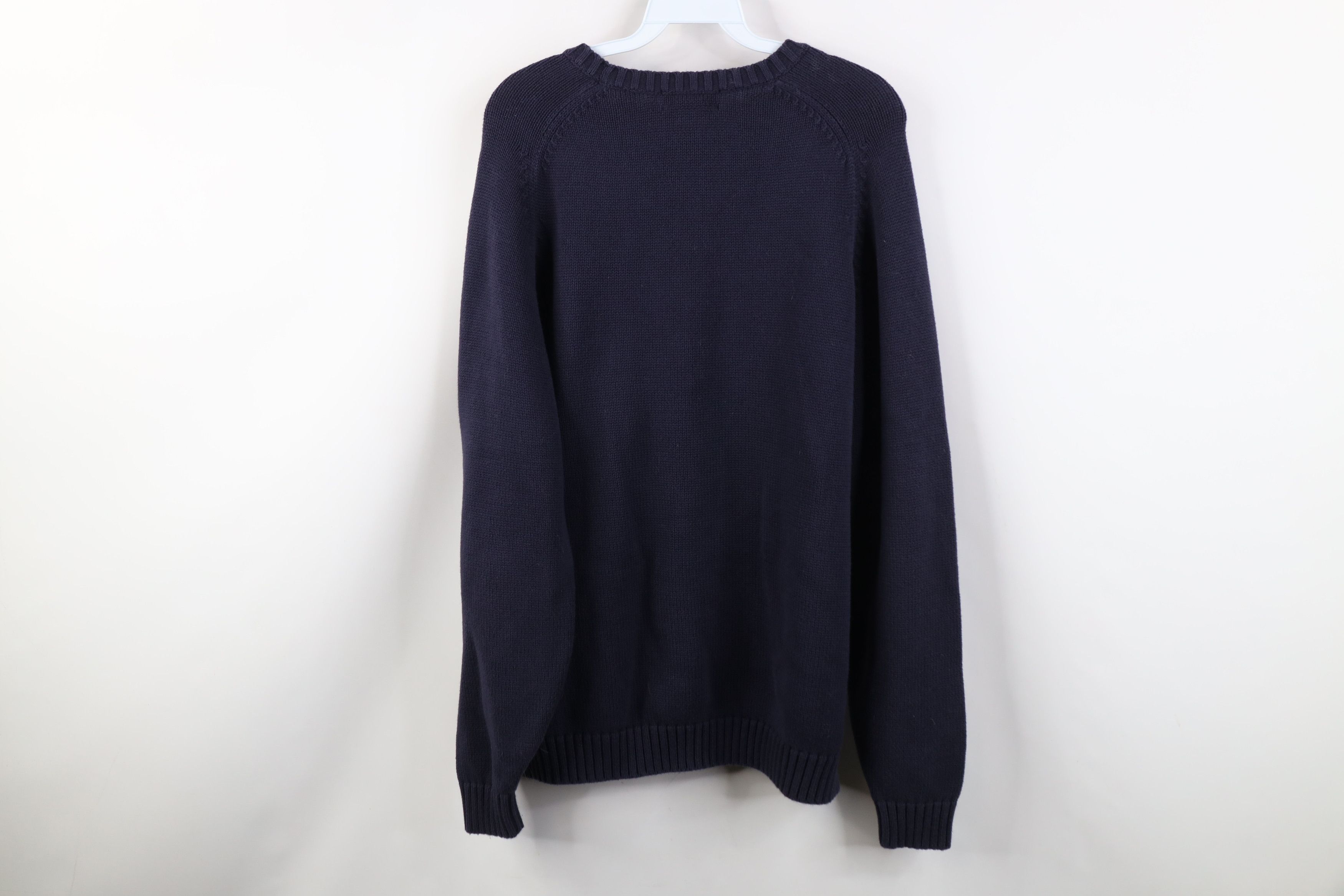 Lands' End Vintage 90s Lands End Faded Cotton Ribbed Knit Sweater Japan Size XL / US 12-14 / IT 48-50 - 10 Thumbnail