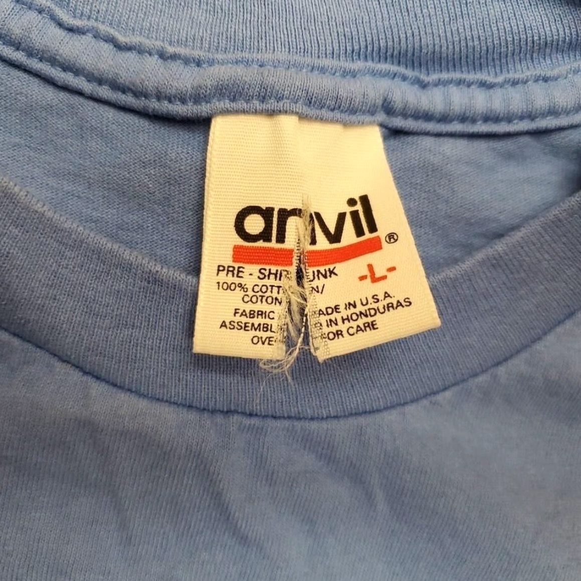 Anvil VINTAGE ARIZONA T-SHIRT Mens Large Blue Wolf Native Southwest Graphic Tee 90s Size US L / EU 52-54 / 3 - 3 Thumbnail