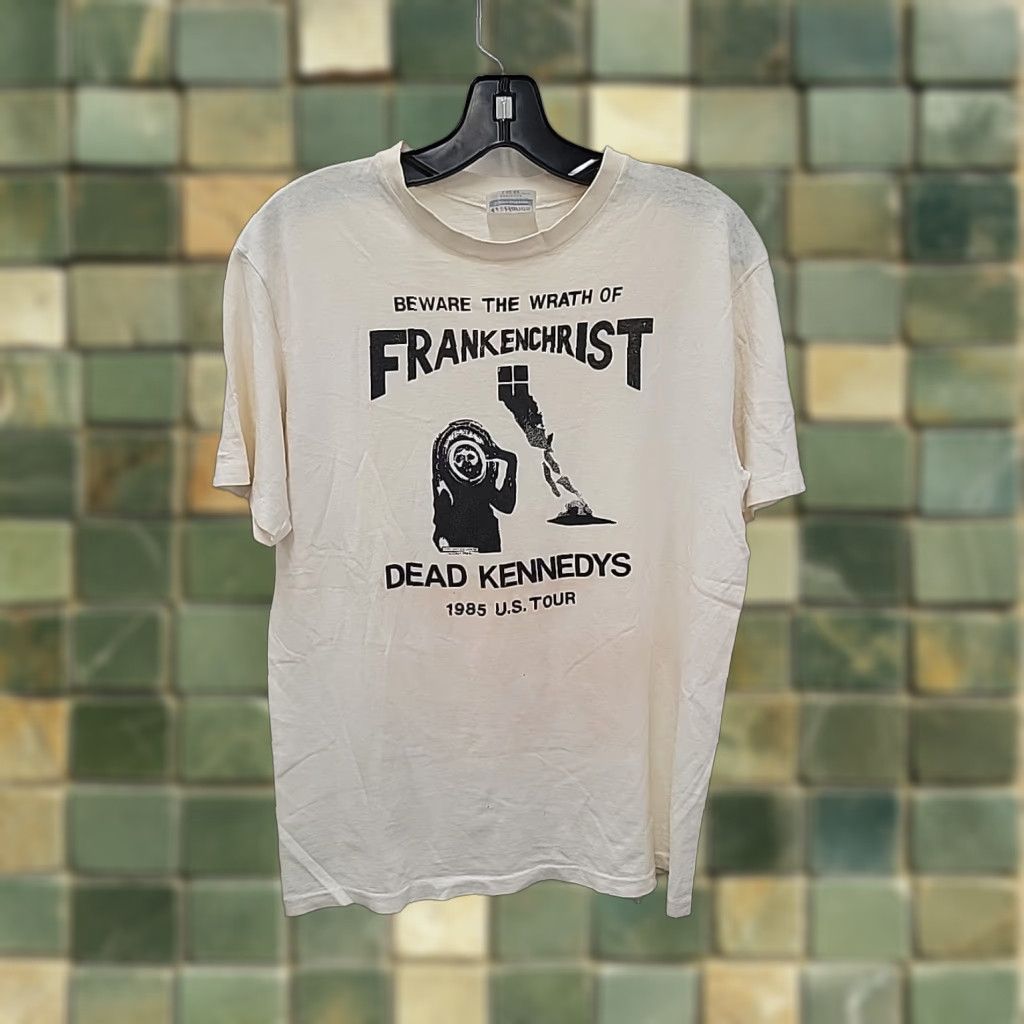 Hanes VINTAGE Dead Kennedys Tour Shirt Beware The Wrath Of Frankenchrist Mens L Shirt Size US L / EU 52-54 / 3 - 1 Thumbnail