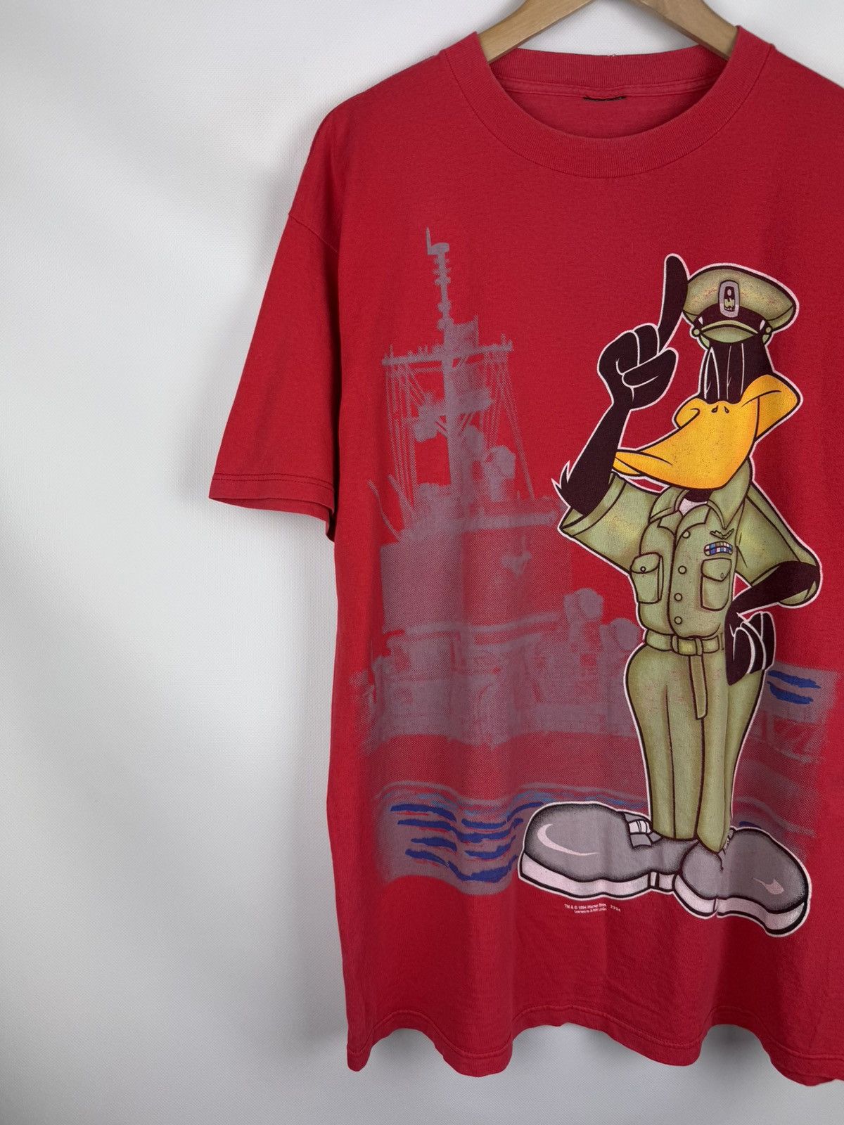 Vintage × Warner Bros Warner Brothers Looney Tunes Vintage 1994 Daffy Duck T Shirt Size US XL / EU 56 / 4 - 2 Thumbnail