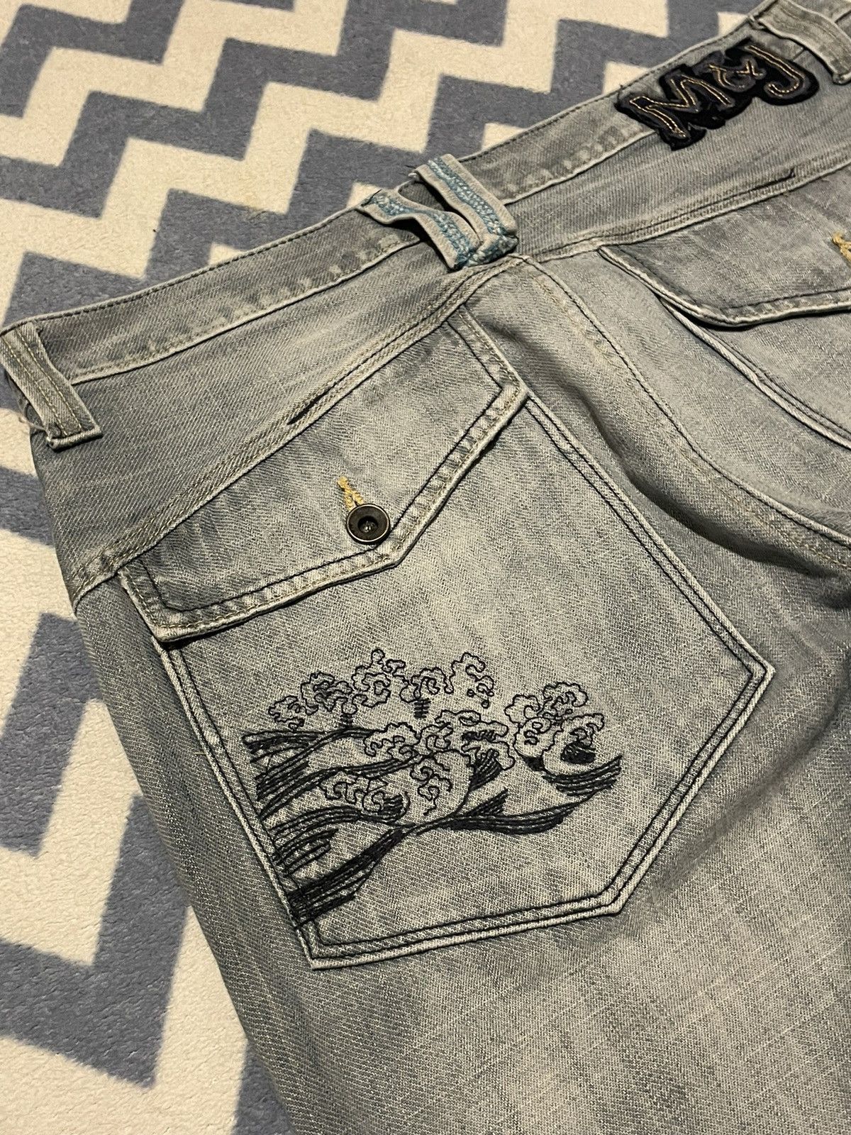 image of Y2K Vintage Jeans in Denim, Men's (Size 34)