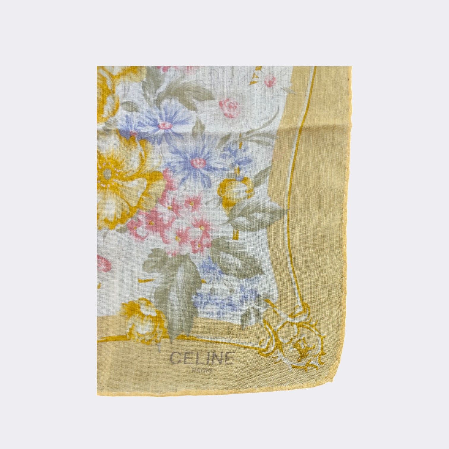 Celine × Vintage Vintage Celine Handkerchief Neckerchief Bandana H111B Size ONE SIZE - 3 Thumbnail