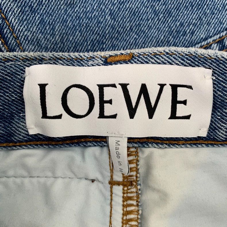 Loewe Loewe size32 Blue logo embroidered cotton casual straight l Size 42" / US 20 - 6 Thumbnail