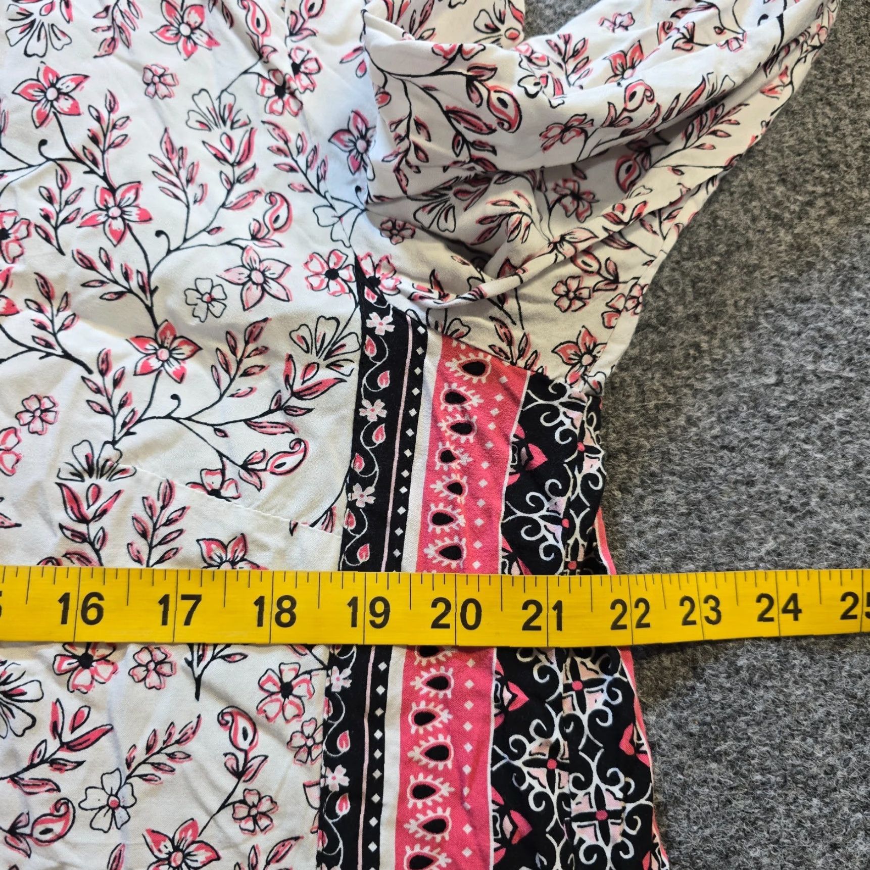 J. Jill J Jill Top Womens Large White Red Floral Long Sleeve Peasant Boho Casual Career Blouse Shirt Women Size L / US 10 / IT 46 - 5 Thumbnail