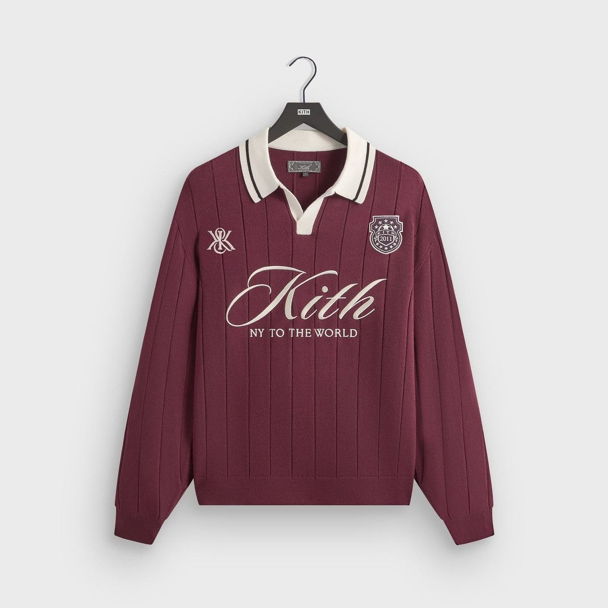 Kith Kith Rugby Pullover Sweater in Essence (Maroon) Viscose XL Size US XL / EU 56 / 4 - 1 Thumbnail
