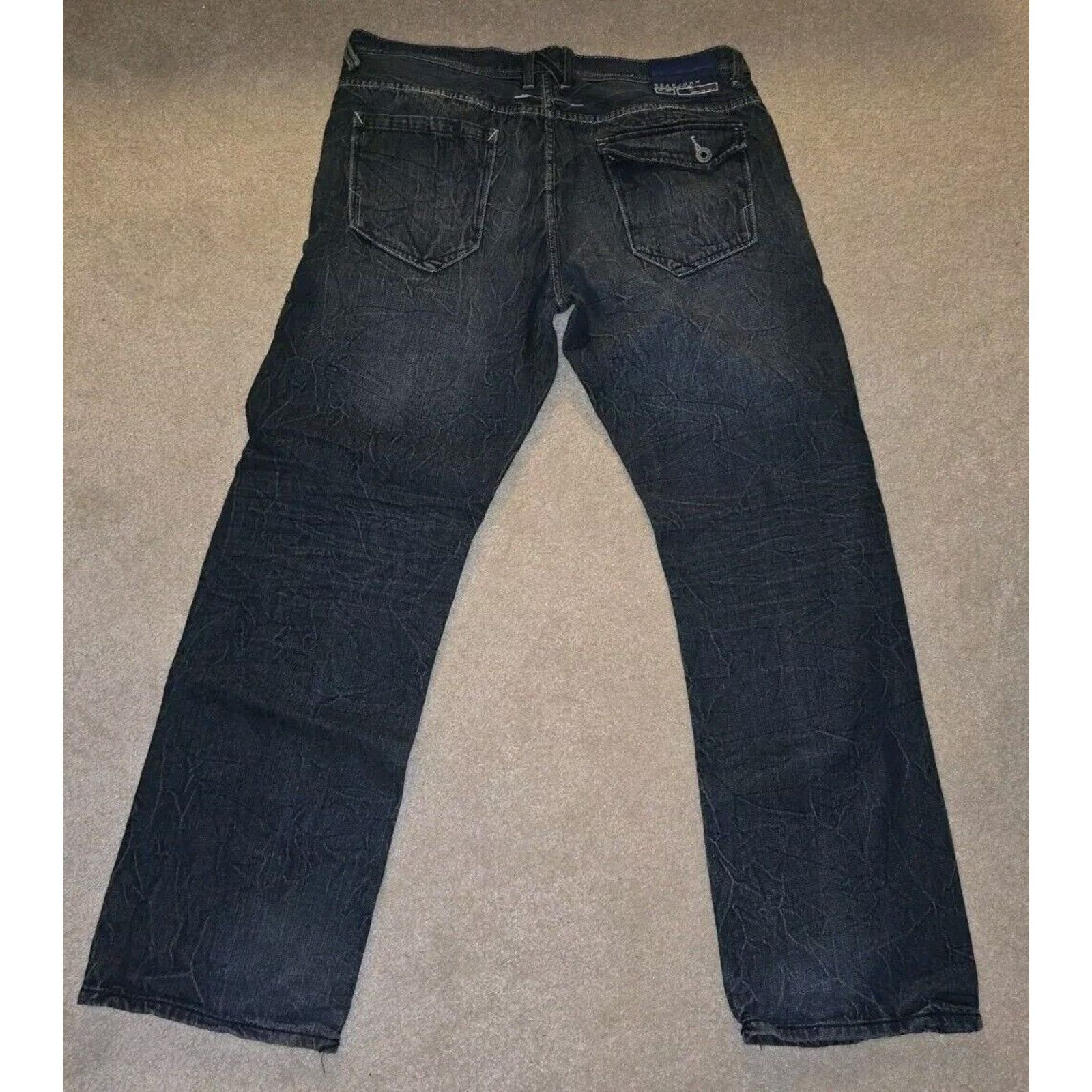 Sean John Vtg Y2K Sean John Jeans Mens 38x32 Blue Relaxed Fit Wide Leg Size US 38 / EU 54 - 5 Thumbnail