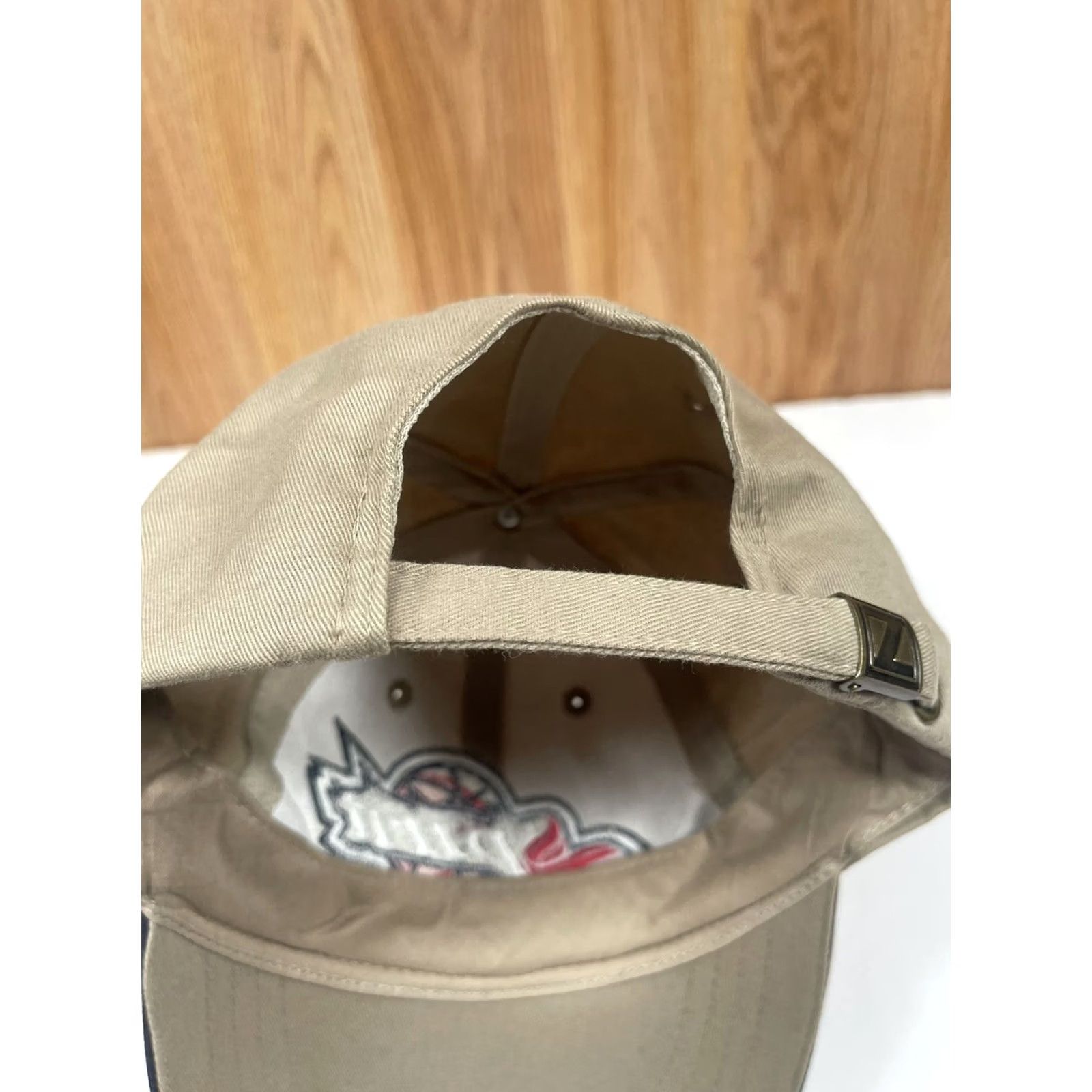 Logo 7 Kap Sprite Embroidered Logo Hat Cap Adjustable Strap Back One Size Fit All Beige Size ONE SIZE - 6 Thumbnail