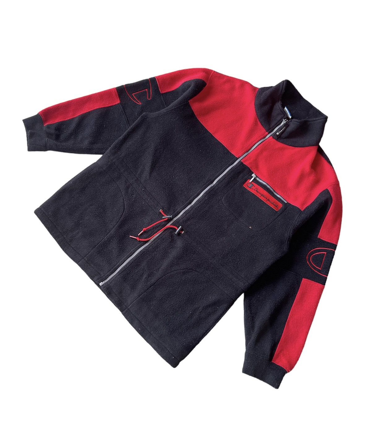 Champion × Vintage Vintage Champion Fleece Jacket Bold Logo, Zippered Pocket Size US M / EU 48-50 / 2 - 7 Thumbnail