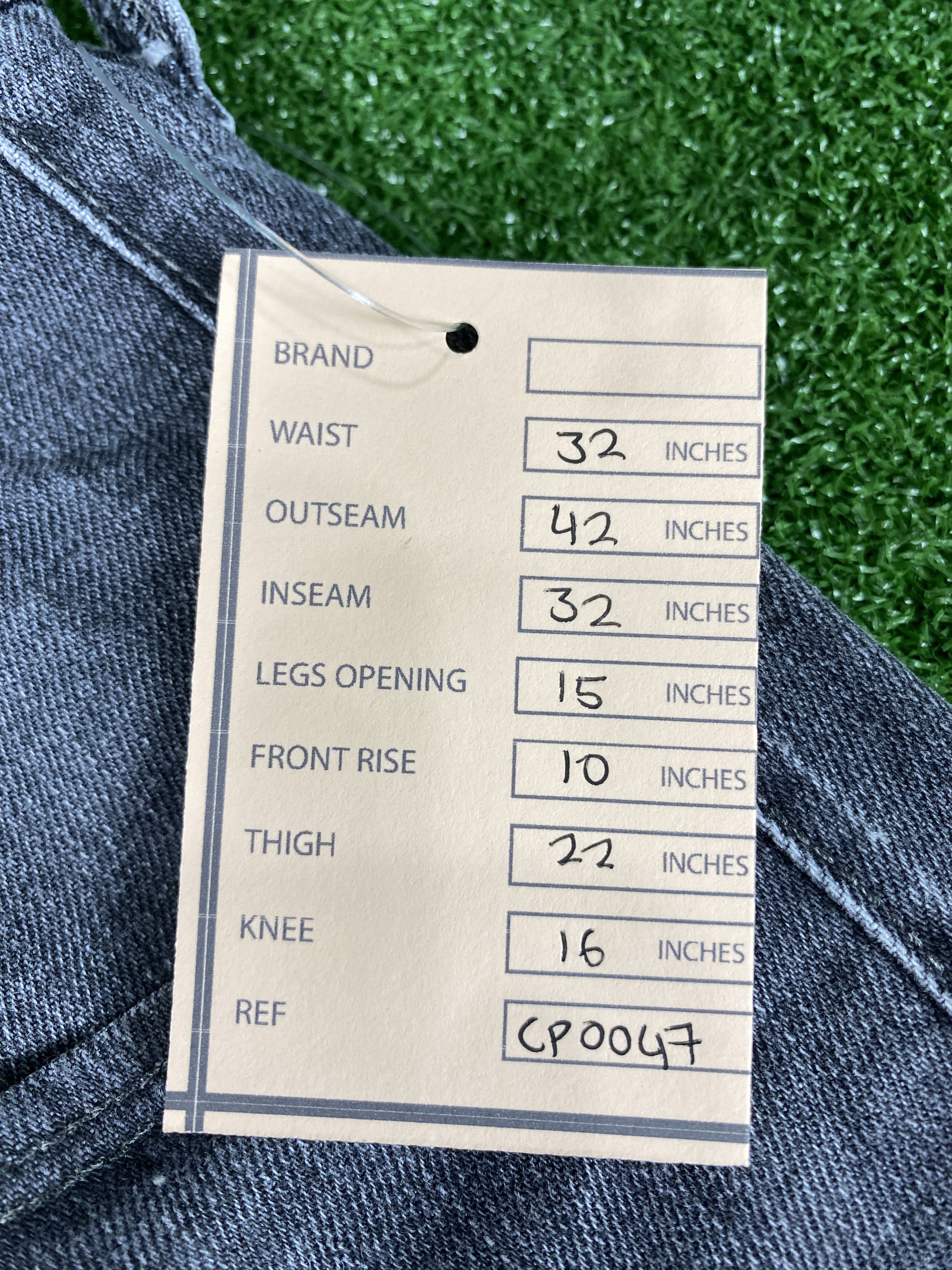 Japanese Brand Vintage Back Number Cargo Faded Black Jeans CP0047 Size US 32 / EU 48 - 13 Thumbnail