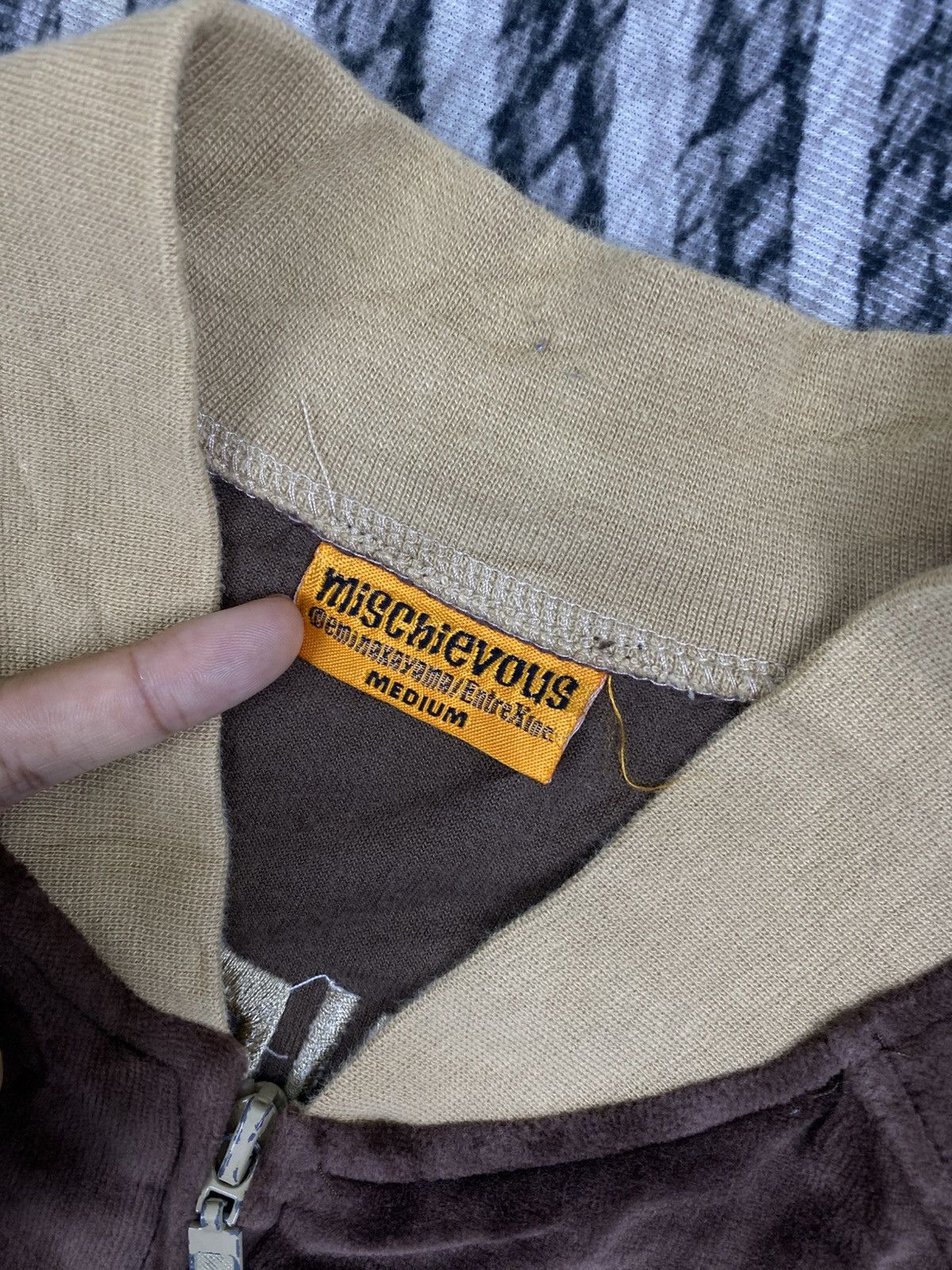 Hysteric Glamour Vintage Mischievous Embroidery Logo Velvet Zipper Jacket Size US M / EU 48-50 / 2 - 10 Thumbnail