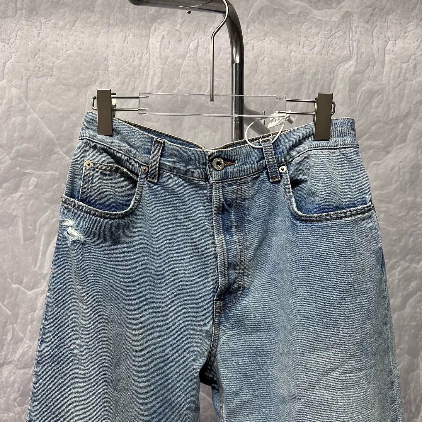 Loewe Loewe Distressed Denim Long Pants Size 48 Size US 32 / EU 48 - 2 Thumbnail