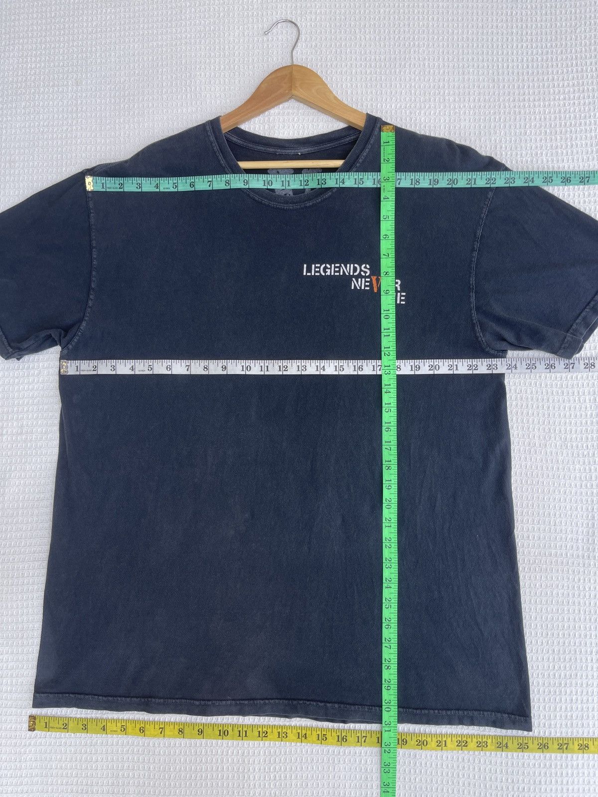 999 Club × Vlone Rare🔥Juice Wrld x Vlone 999 Sun Faded Black T-Shirt Size US XL / EU 56 / 4 - 10 Thumbnail