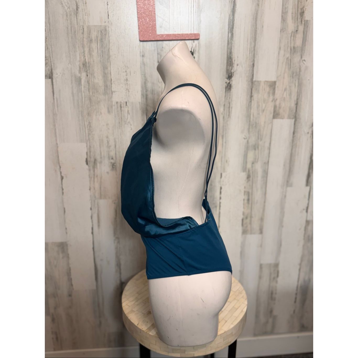 Other Curve teal satin bodysuit (size 0XL) Size XL / US 12-14 / IT 48-50 - 5 Thumbnail