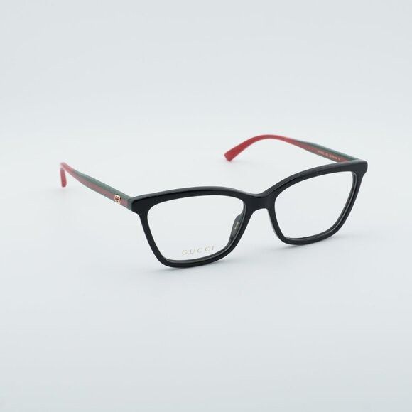 Gucci Gucci GG1989O 001 Square Eyeglasses - Black 56mm Size ONE SIZE - 4 Thumbnail