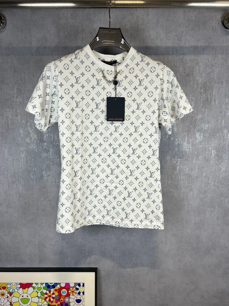Louis Vuitton Louis Vuitton Old flower full logo chain short sleeve Size S / US 4 / IT 40 - 1 Thumbnail