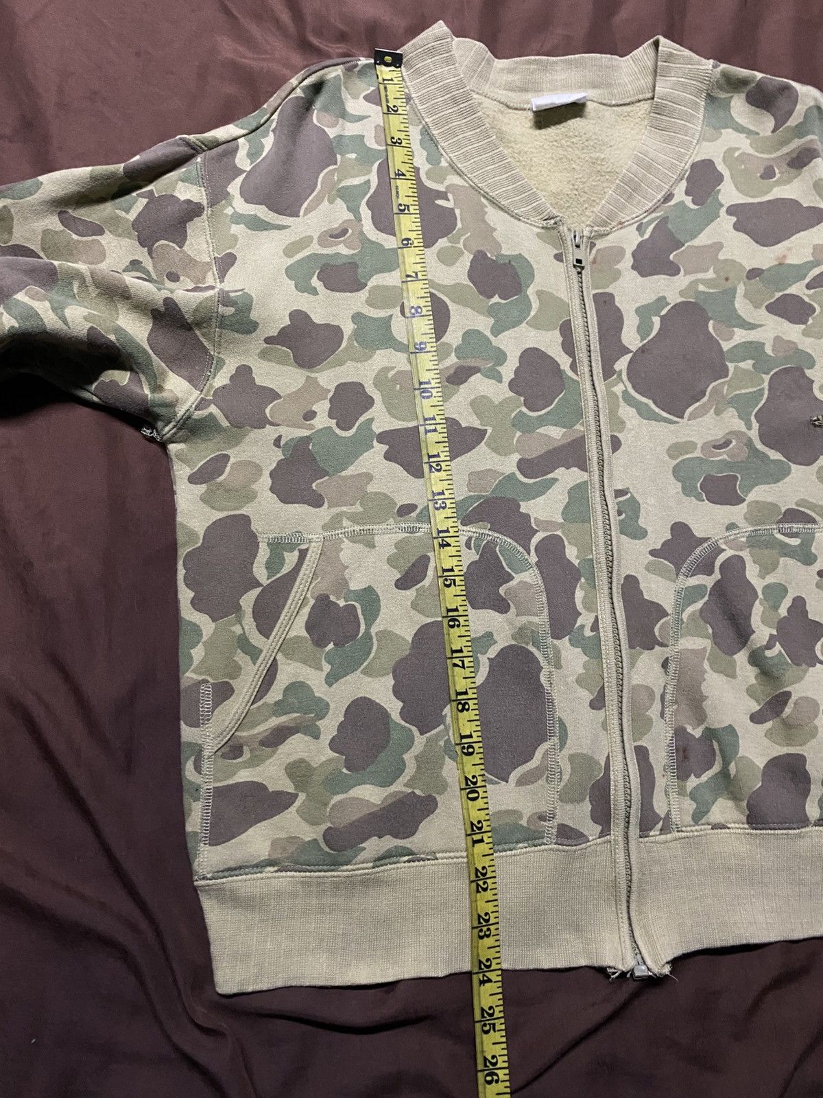 Japanese Brand CAB Clothing Duck Camo Vneck Sweater Size US M / EU 48-50 / 2 - 11 Thumbnail