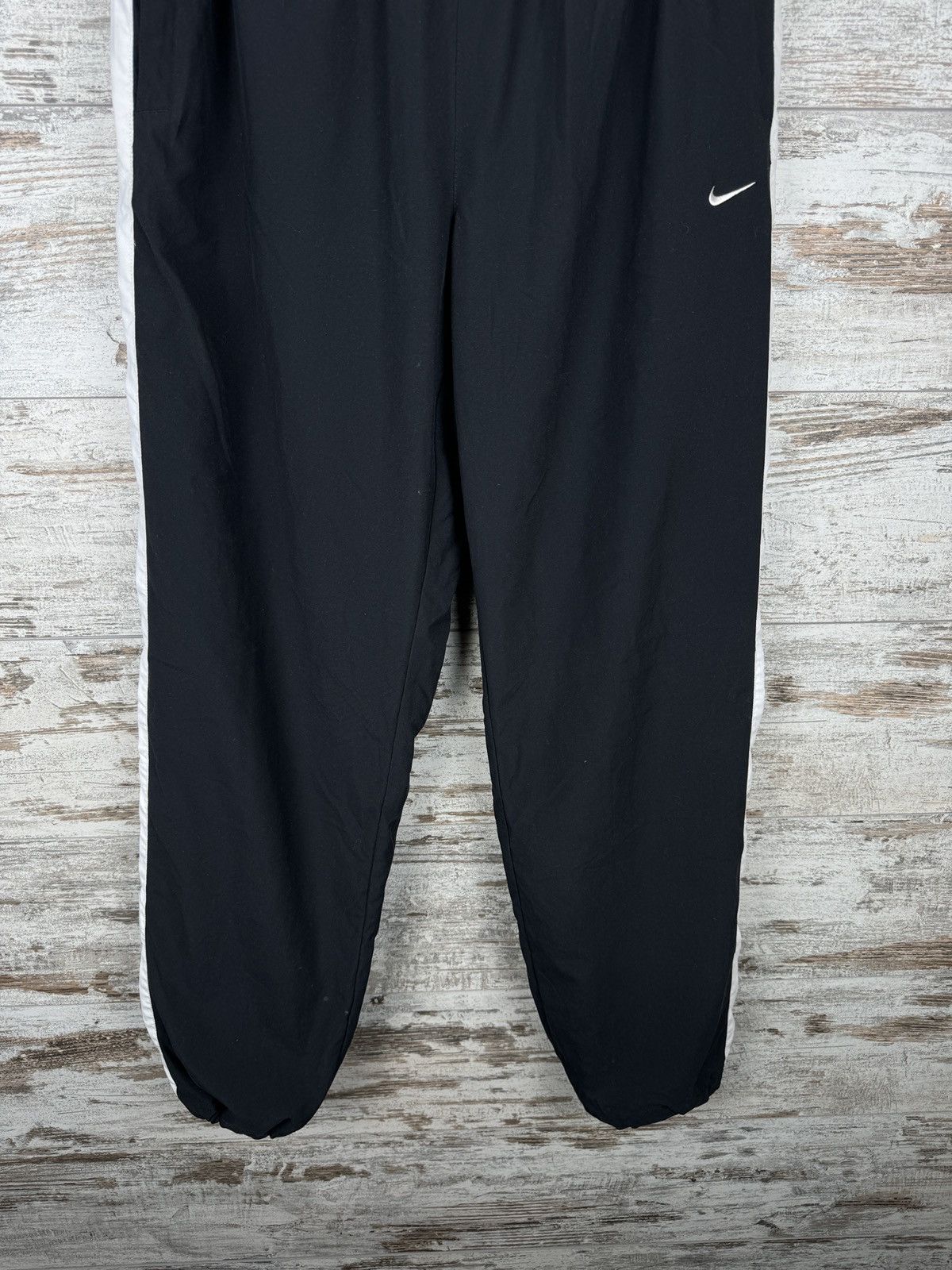 Nike × Vintage Mens Vintage Nike drill pants sweatpants swoosh black rare Size US 32 / EU 48 - 4 Thumbnail