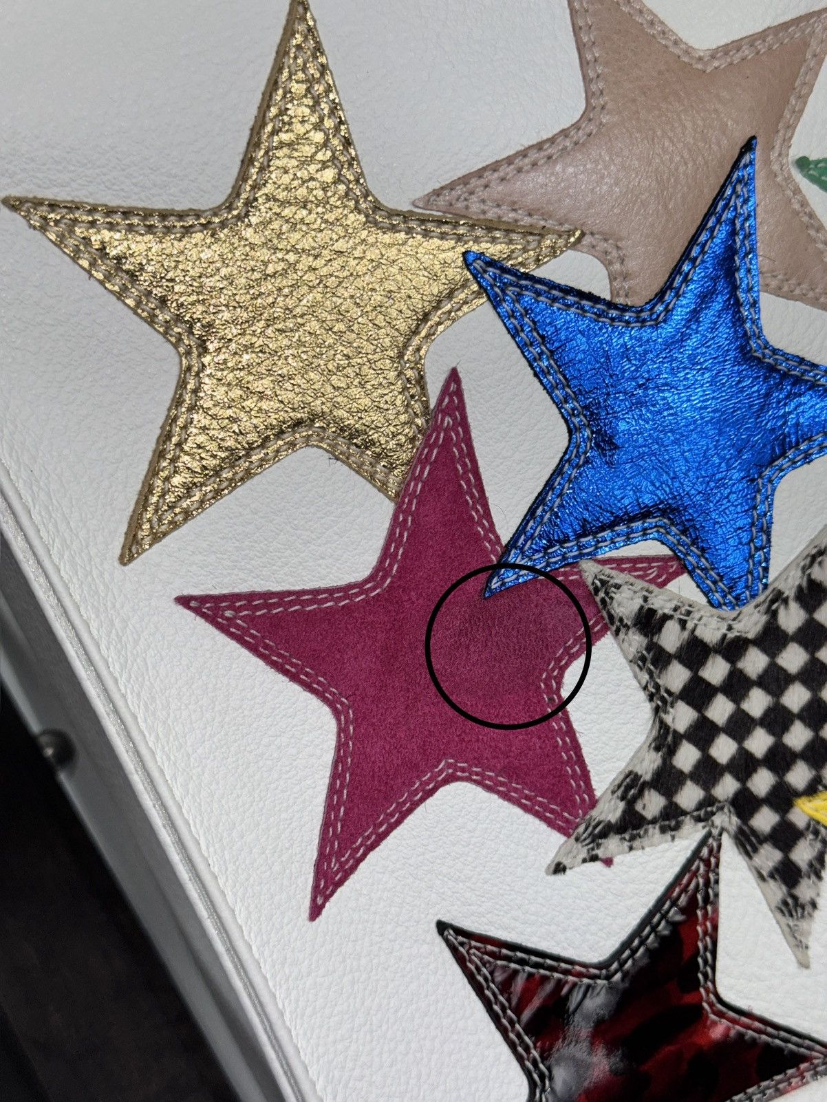 Chrome Hearts STAR PATCH WORK LEATHER MAGAZINE HOLDER CRIB Size ONE SIZE - 6 Thumbnail