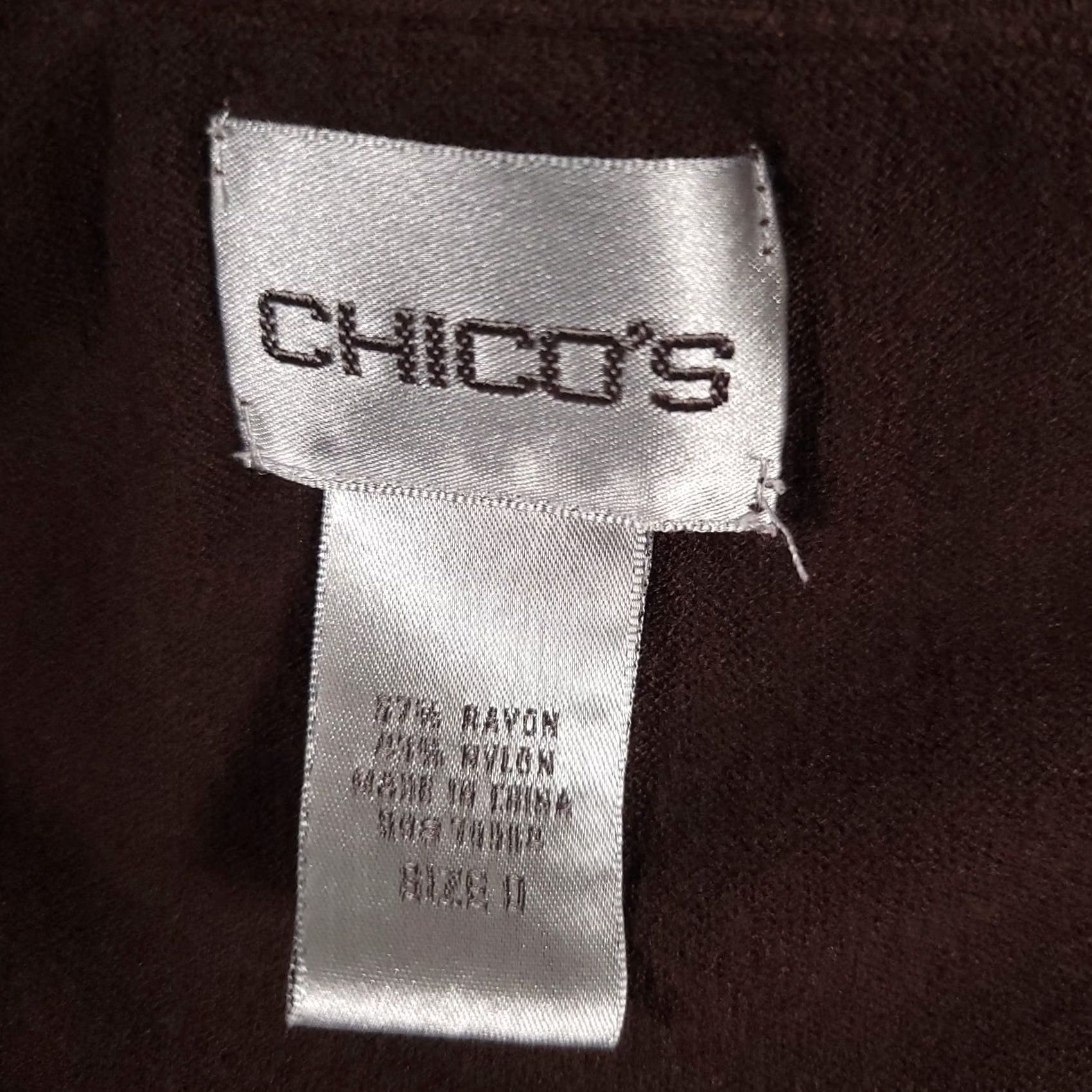 Vintage VINTAGE Chicos Cardigan Womens XS Brown Geometric Open Front Short Sleeve Layer Cropped Bohemian Lightweight Spritz Mens? Size XS / US 0-2 / IT 36-38 - 5 Thumbnail