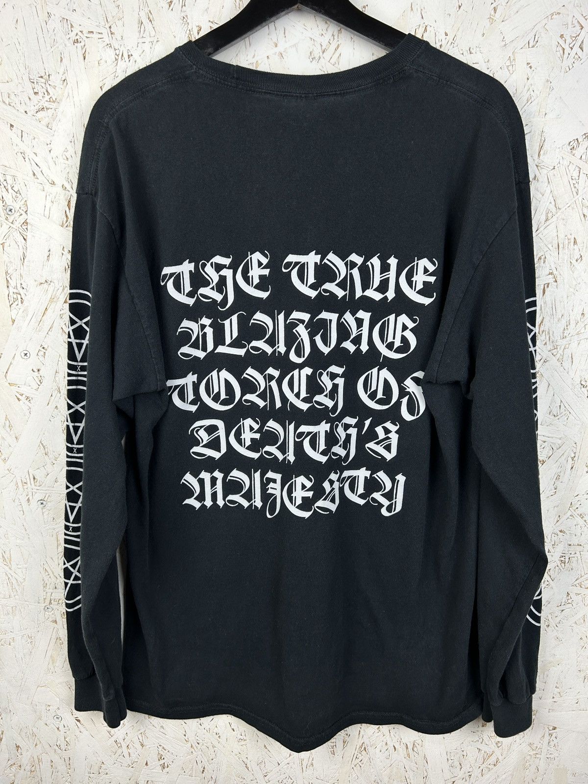 Band Tees Vintage Satanic Warmaster Strength & Honour Long Sleeve Size US L / EU 52-54 / 3 - 5 Thumbnail