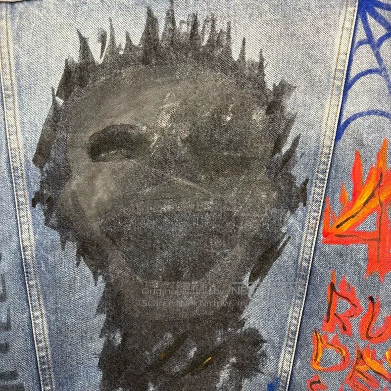 Balenciaga Balenciaga Doodle Letter Print Denim Jacket Size XXS / US 00 / IT 34 - 6 Thumbnail