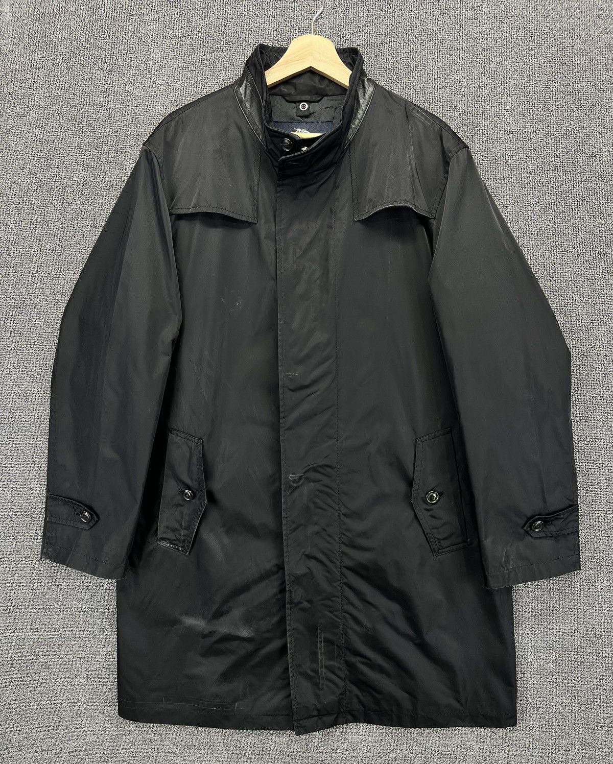 Burberry Vintage Burberry London Trashed Long Jacket Size US L / EU 52-54 / 3 - 1 Thumbnail