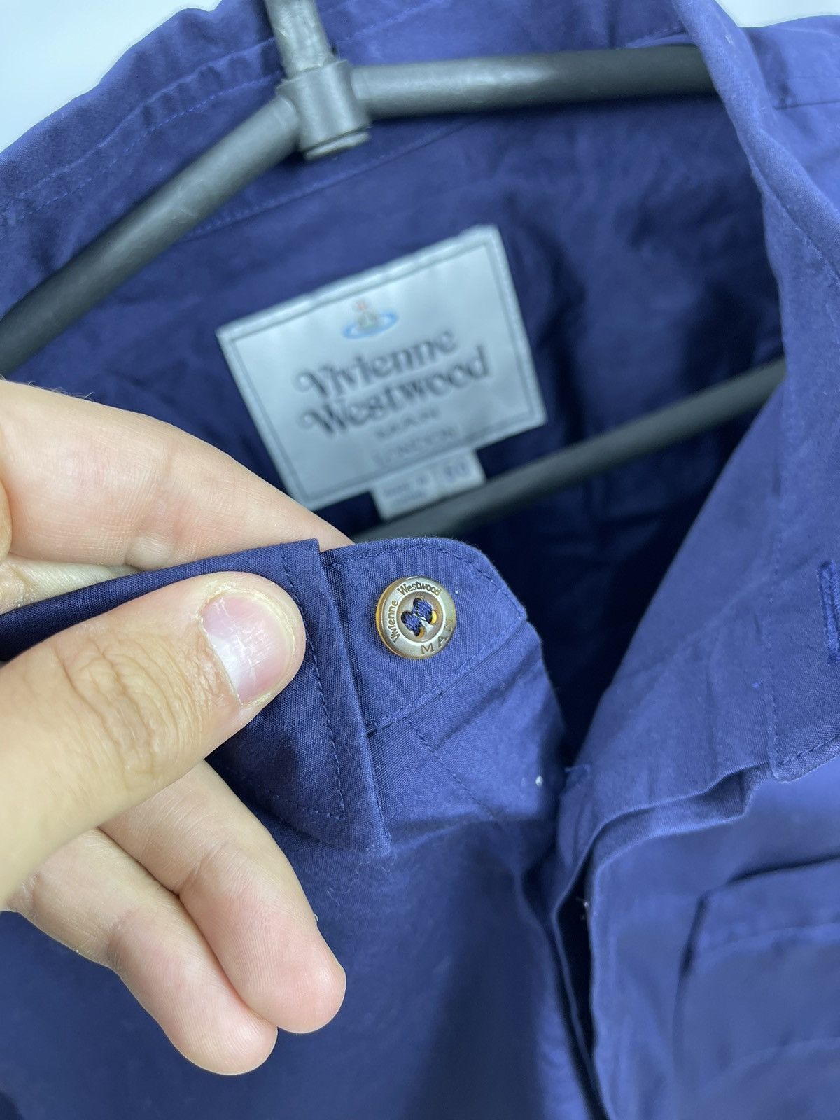 Vivienne Westwood Vivienne Westwood Shirt Short Sleeve Size 50 Blue Size US M / EU 48-50 / 2 - 5 Thumbnail