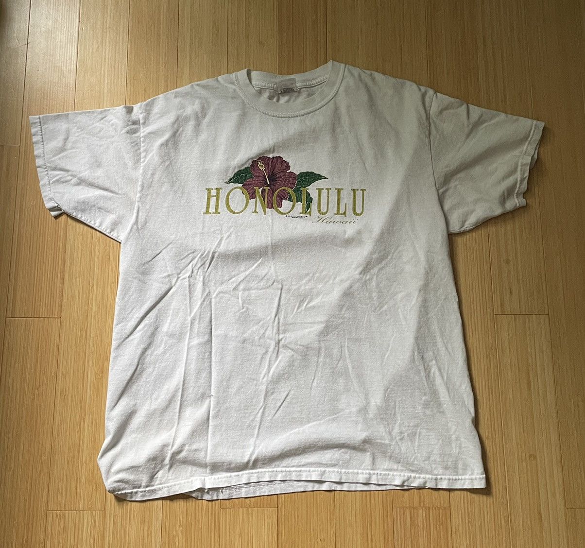 Anvil × Vintage Vintage 1990’s Honolulu Tee Size US XL / EU 56 / 4 - 1 Thumbnail