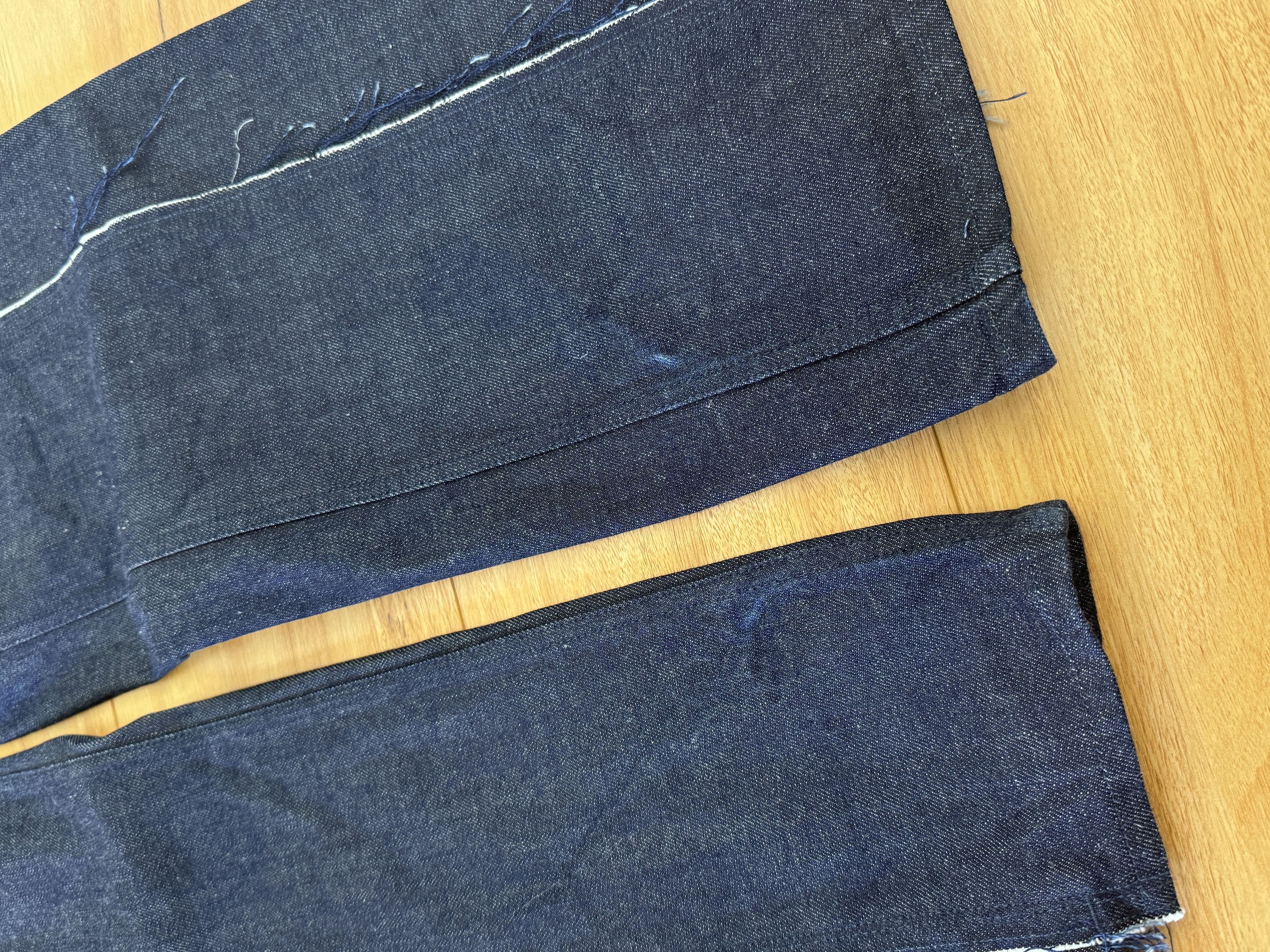 Vuja De Vuja De AMALIA STRAIGHT-LEG RAW DENIM IN INDIGO Size US 32 / EU 48 - 5 Thumbnail