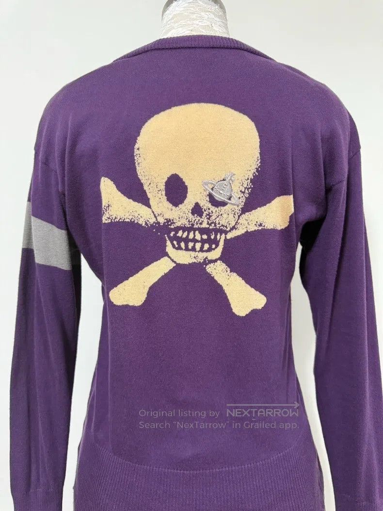 Vivienne Westwood Vivienne Westwood Purple Skull Saturn Knit Long Sleeve Car Size M / US 6-8 / IT 42-44 - 6 Thumbnail