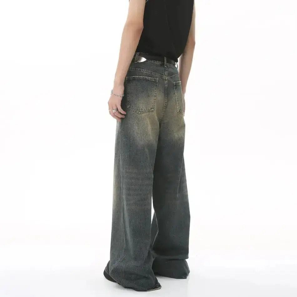Japanese Brand Retro loose wide leg jeans Size US 32 / EU 48 - 3 Thumbnail