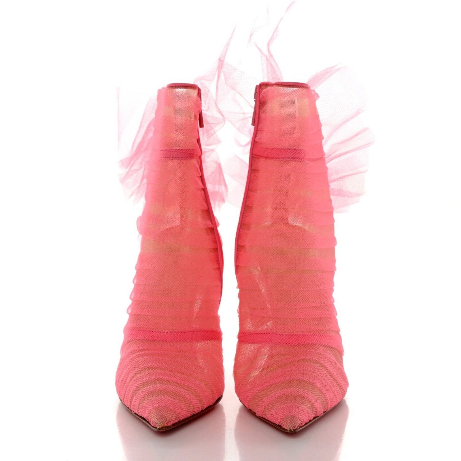 Christian Louboutin Christian Louboutin Libellibooty 100 organza Ankle boots 36 Size US 6 / IT 36 - 7 Thumbnail