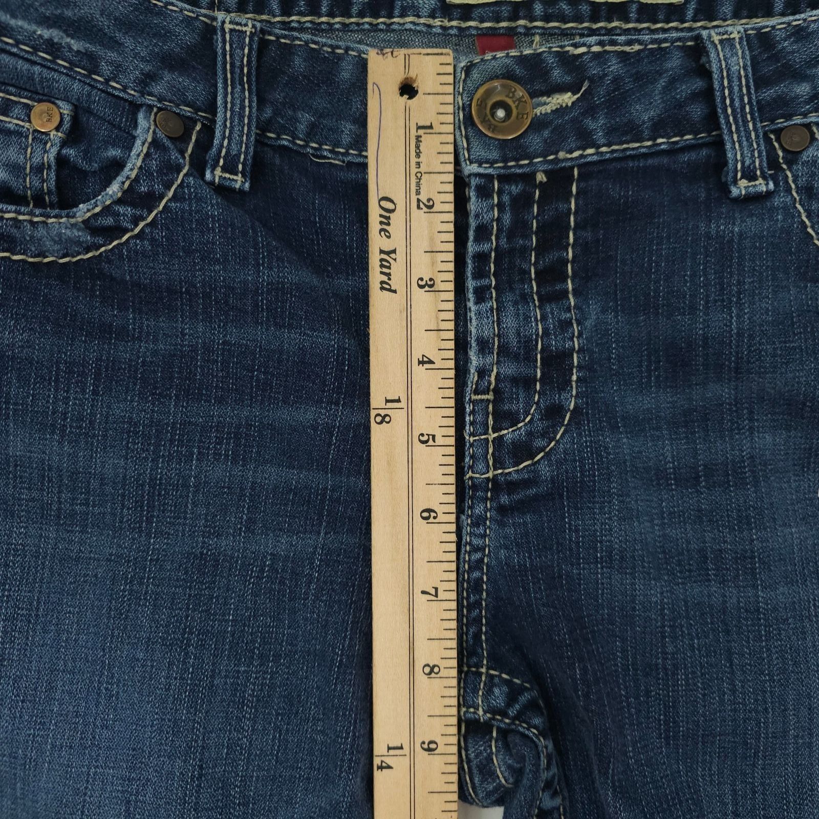 BKE BKE Kate Bootcut Jeans 30 Stretch Regular Mid Rise Dark Wash Size 33" - 4 Thumbnail
