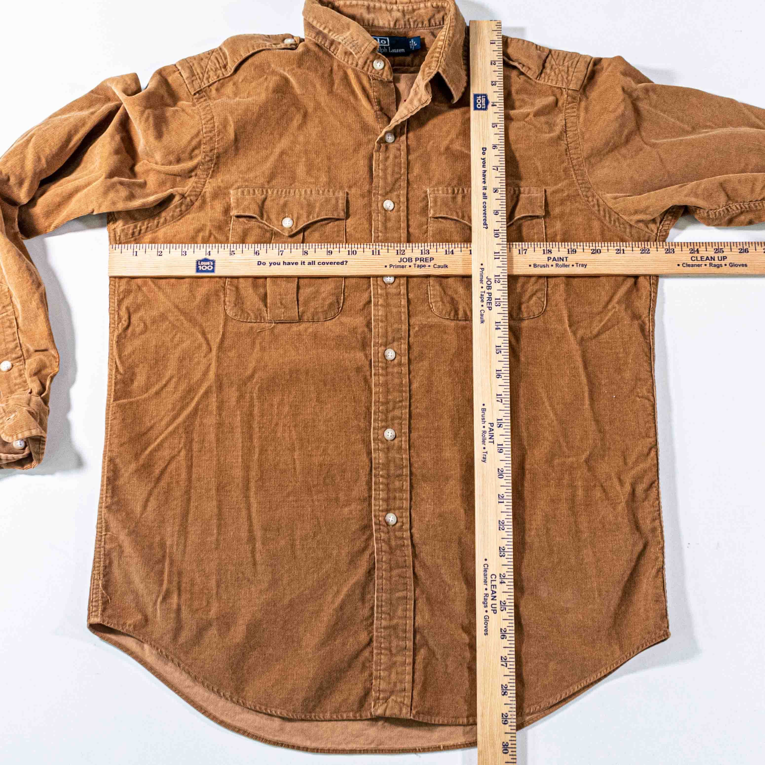 Polo Ralph Lauren Polo Ralph Lauren Corduroy Utility Field Shirt Y2K Work Size US L / EU 52-54 / 3 - 3 Thumbnail
