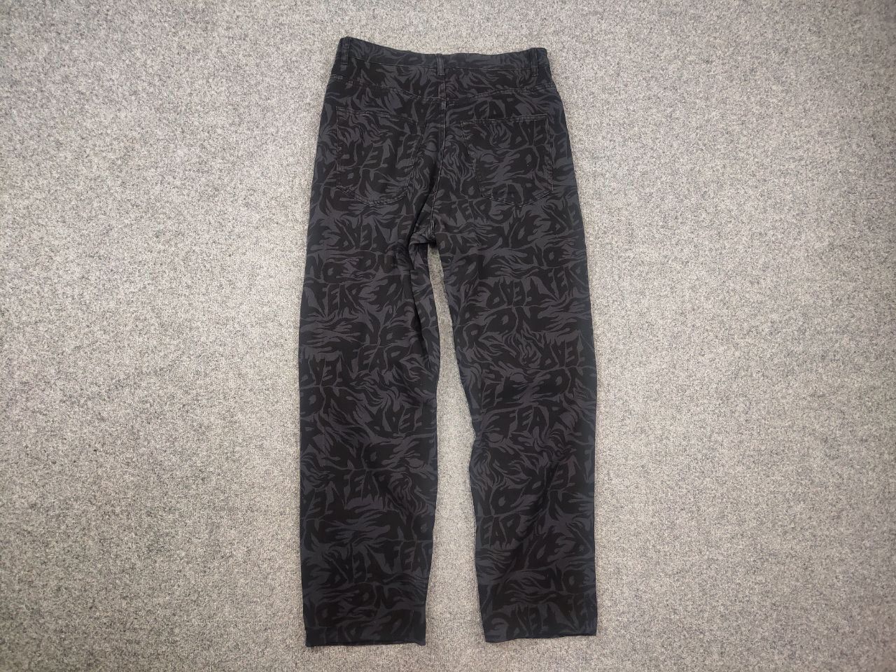 No Fear No Fear Monogram Black Gray Denim Baggy Jeans Vintage Style Size US 32 / EU 48 - 8 Thumbnail