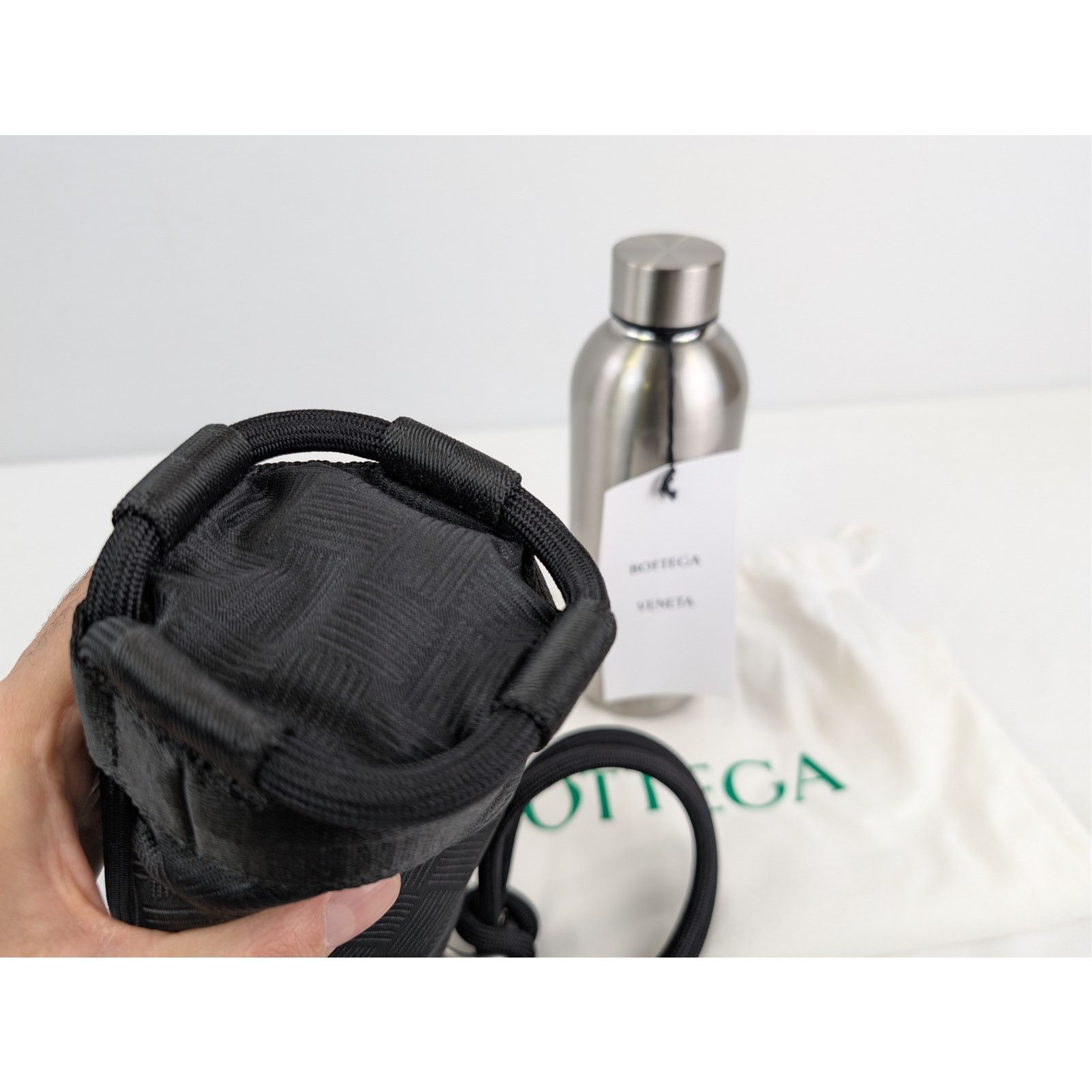 Bottega Veneta o1rshd1 Size: OS / Jacquard Hiking Cord Water Bottle Silver Size ONE SIZE - 16 Thumbnail