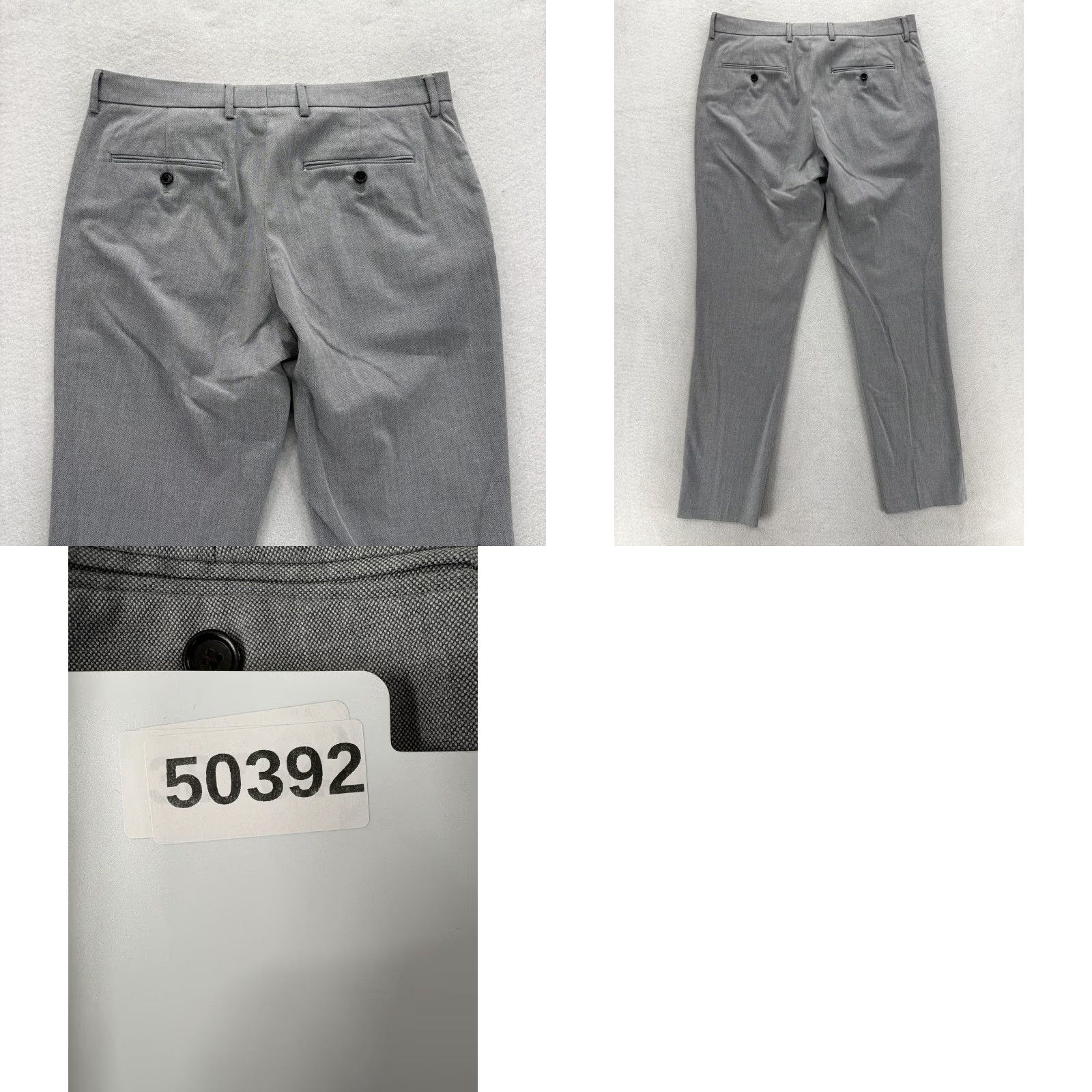 J.Crew J.Crew Ludlow Dress Pants Mens 33x32 Gray Slim Fit Stretch Cotton Blend Business Pants Size US 33 - 9 Thumbnail