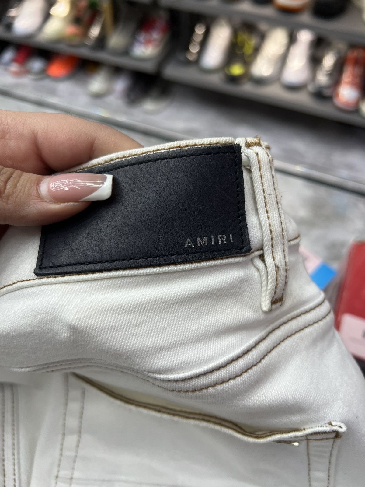 Amiri Amiri White Ripped Jeans Size US 34 / EU 50 - 8 Thumbnail